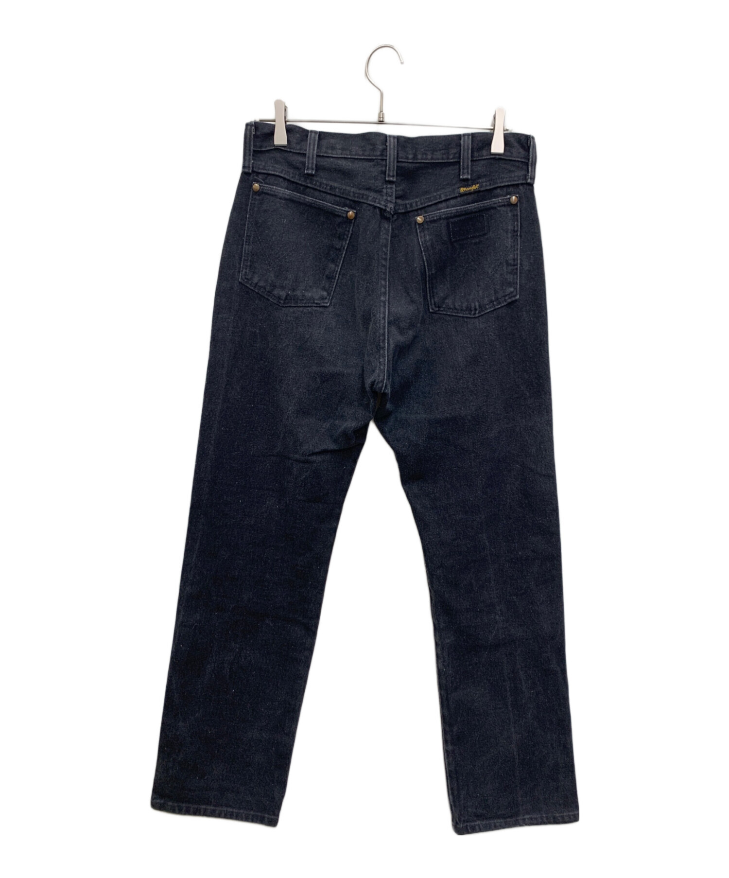 中古・古着通販】Wrangler (ラングラー) ブラックデニムパンツ
