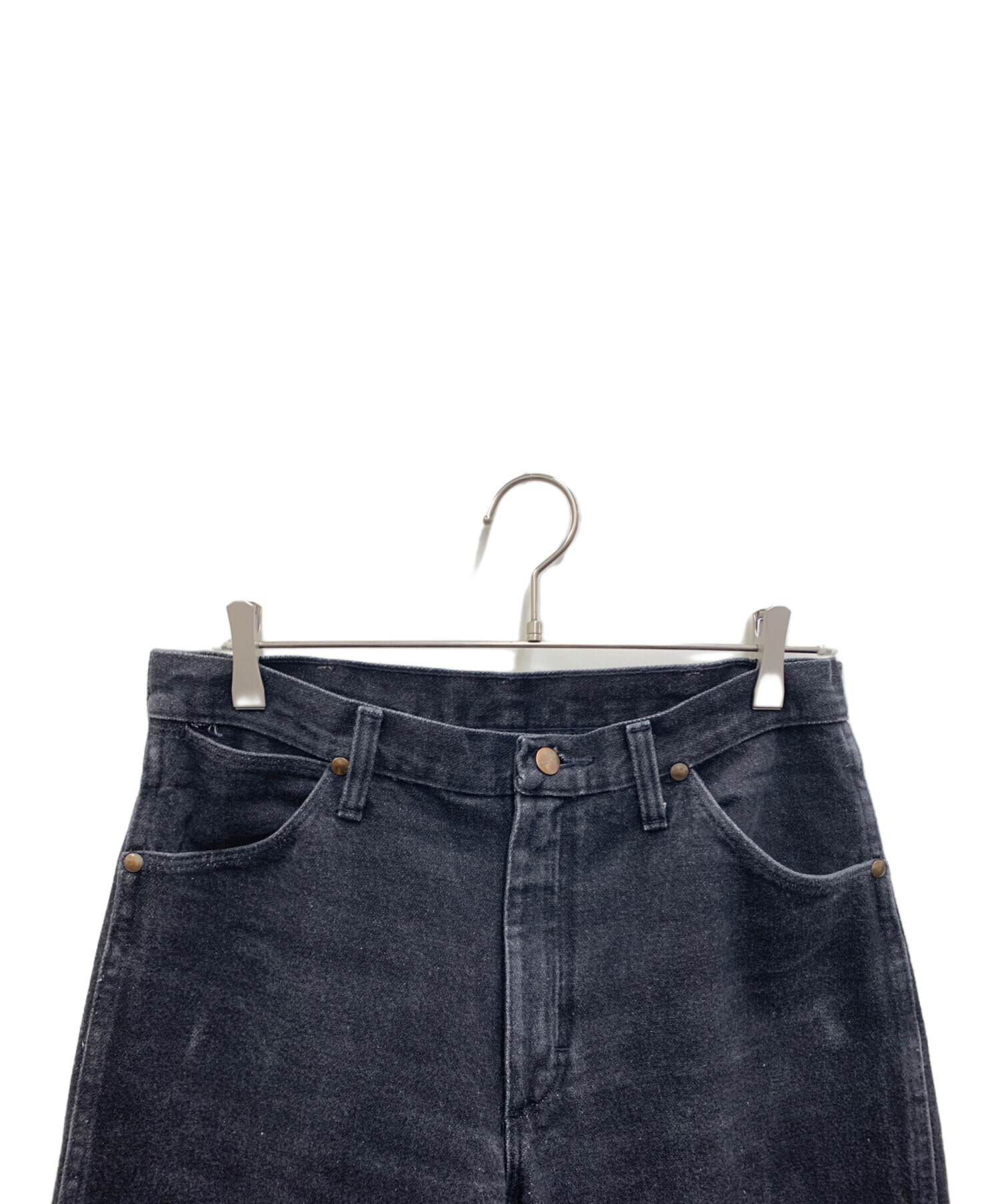 中古・古着通販】Wrangler (ラングラー) ブラックデニムパンツ