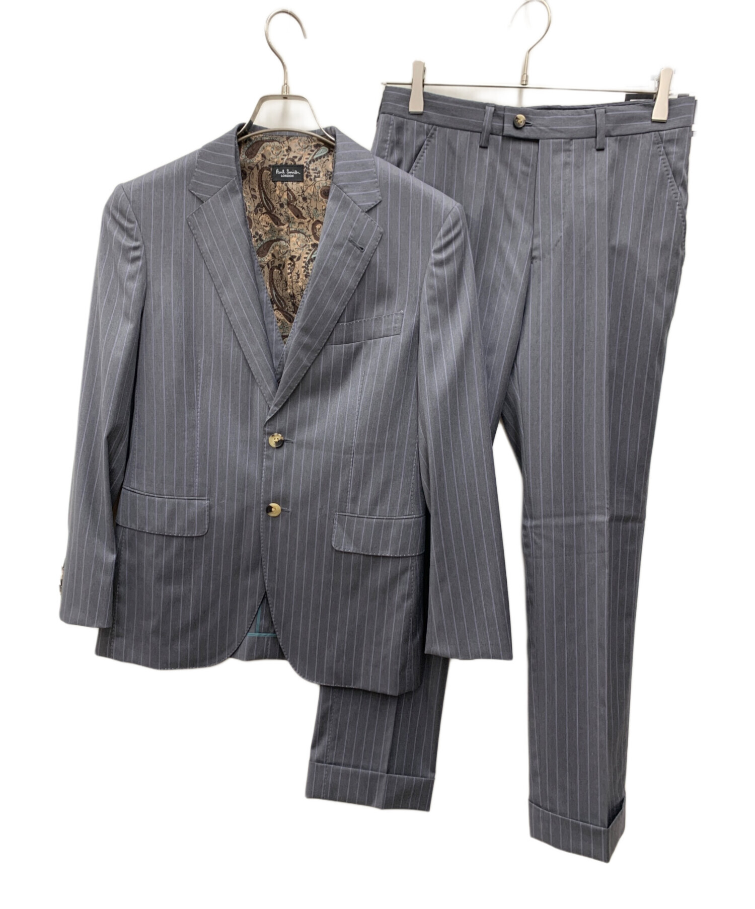 【美品】ポールスミス ロンドン 3ピース セットアップ スーツ 中古・古着通販】Paul Smith London (ポールスミスロンドン) 3P