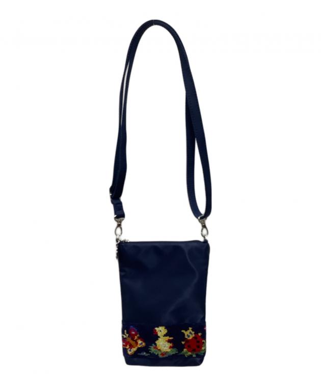 フェイラー リーベ&リリア スマホショルダーバッグ ネイビー