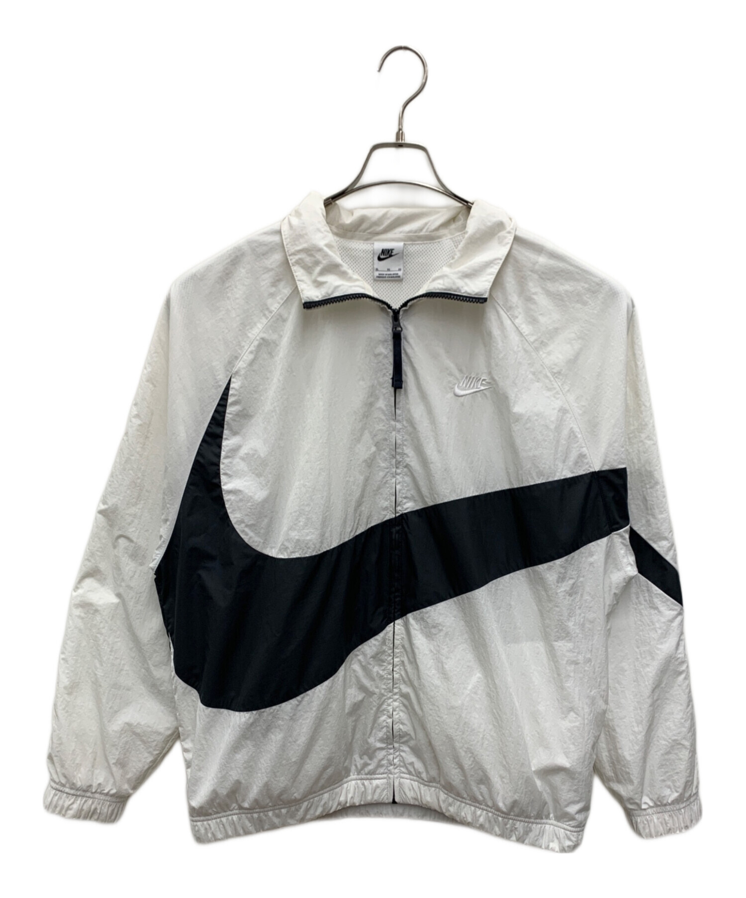 中古・古着通販】NIKE (ナイキ) ウーブンジャケット ブラック×ホワイト
