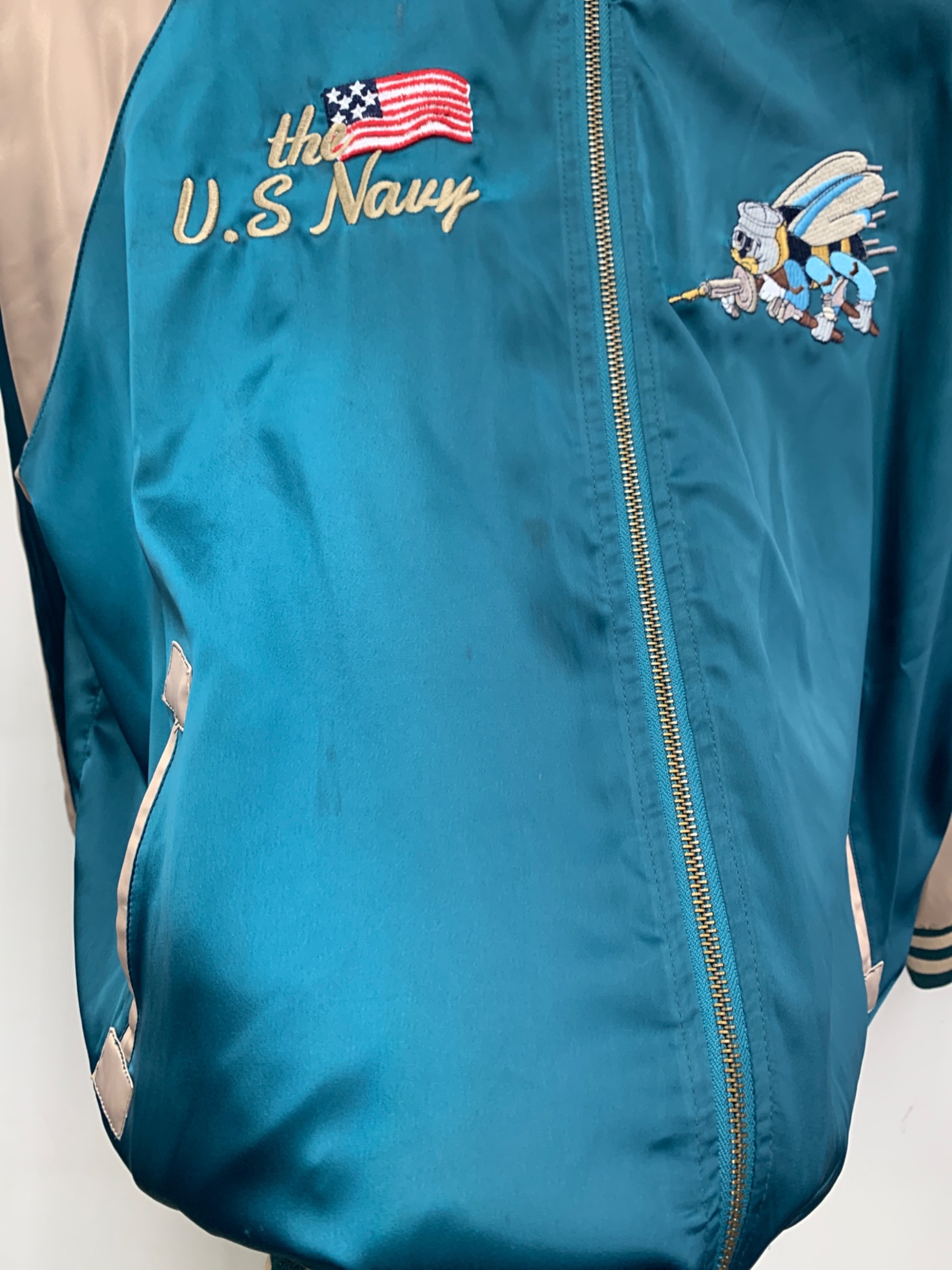 中古・古着通販】MIULIFE (ミウライフ) リバーシブルスカジャン レッド