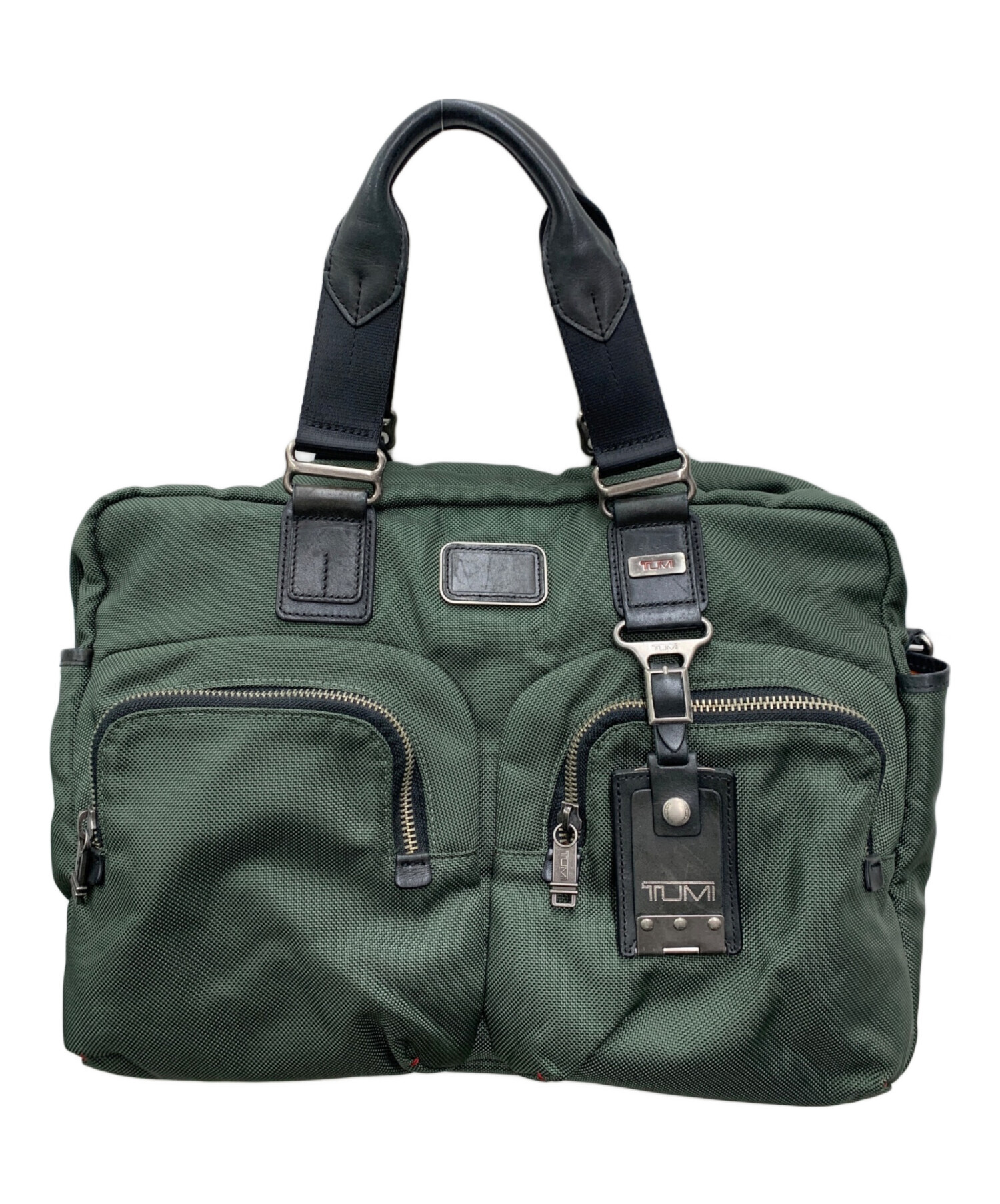 TUMI ビジネスバッグ オリーブ(未使用品) 中古・古着通販】TUMI (トゥミ) ビジネスバッグ オリーブ｜ブランド