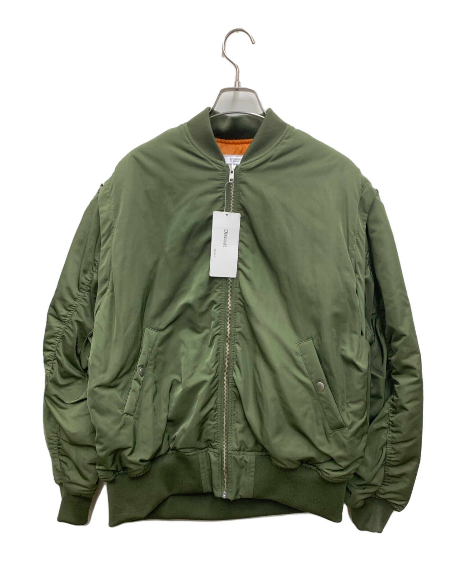 中古・古着通販】Discoat (ディスコート) MA-1ジャケット オリーブ 