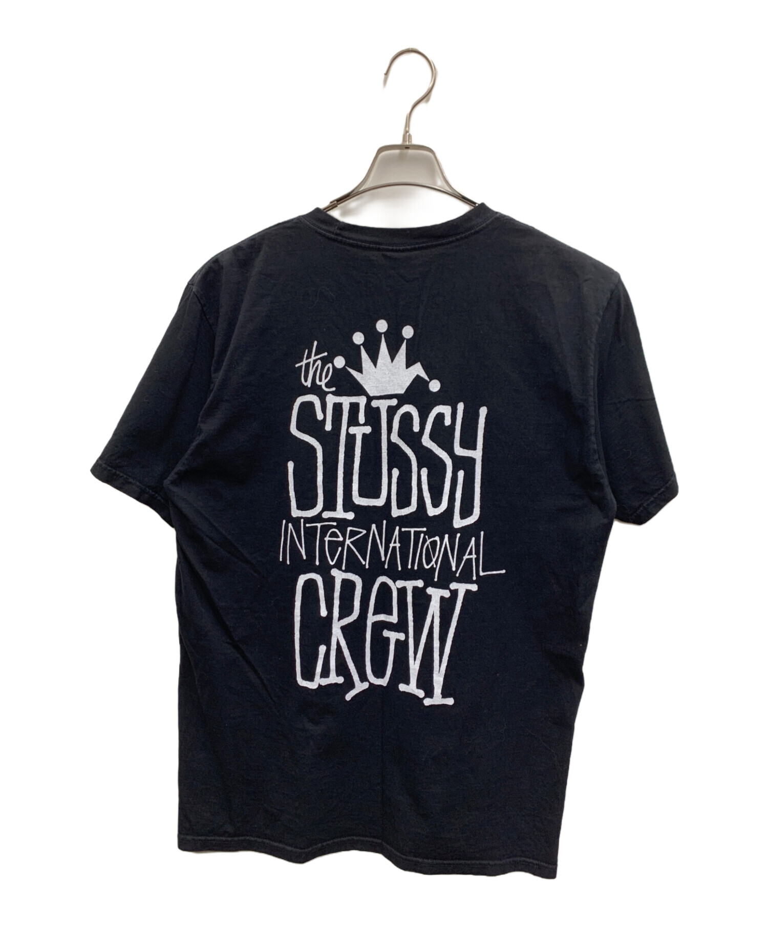 中古・古着通販】stussy (ステューシー) 半袖Tシャツ ブラック サイズ 