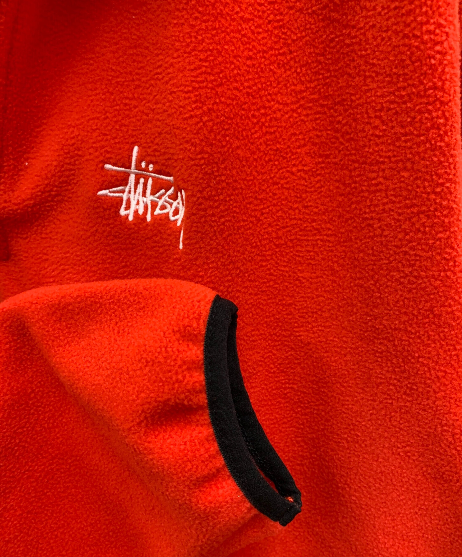 中古・古着通販】stussy (ステューシー) フリーススウェット レッド