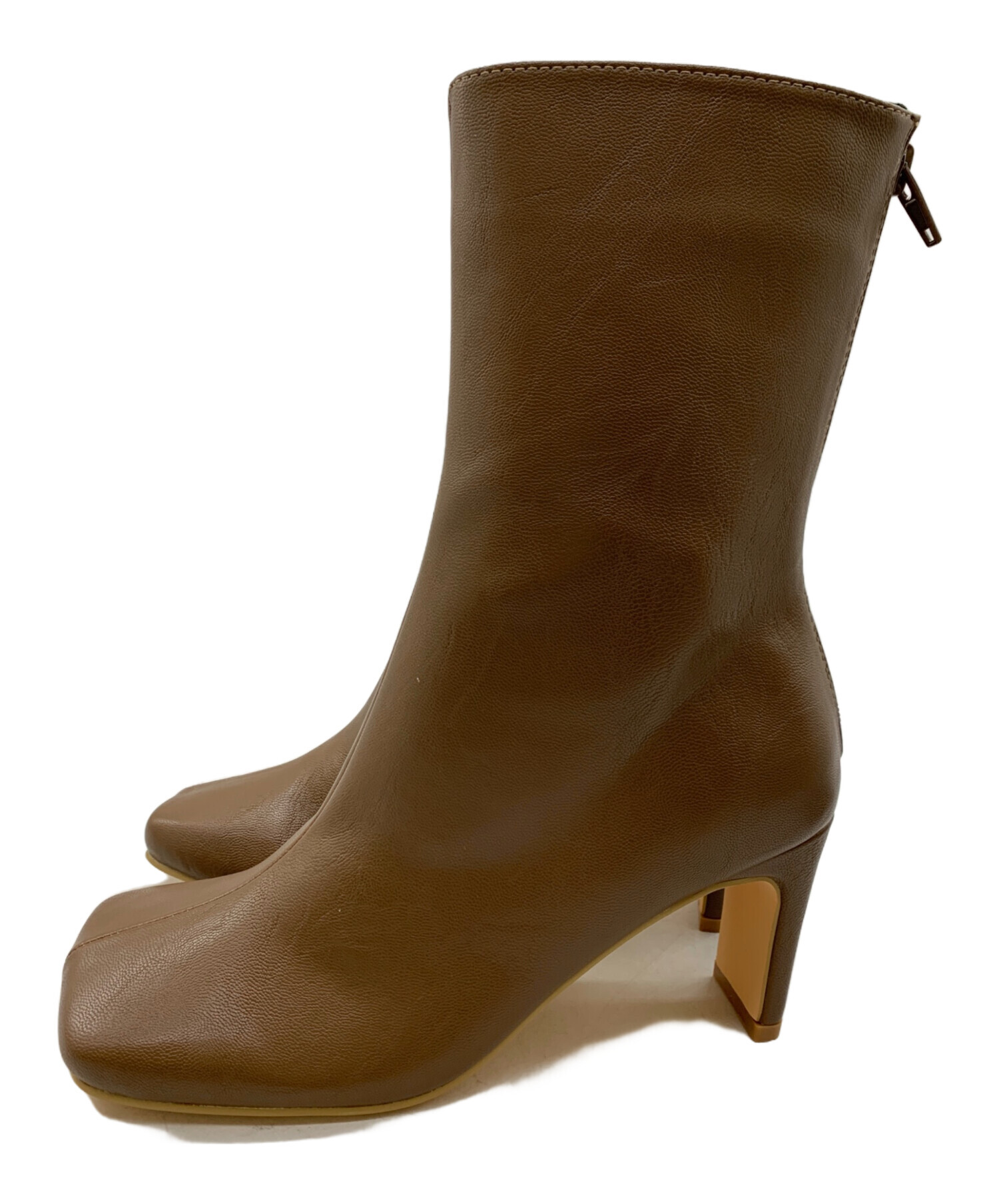 中古・古着通販】SHENERY (シーナリー) レザーブーツ ブラウン サイズ