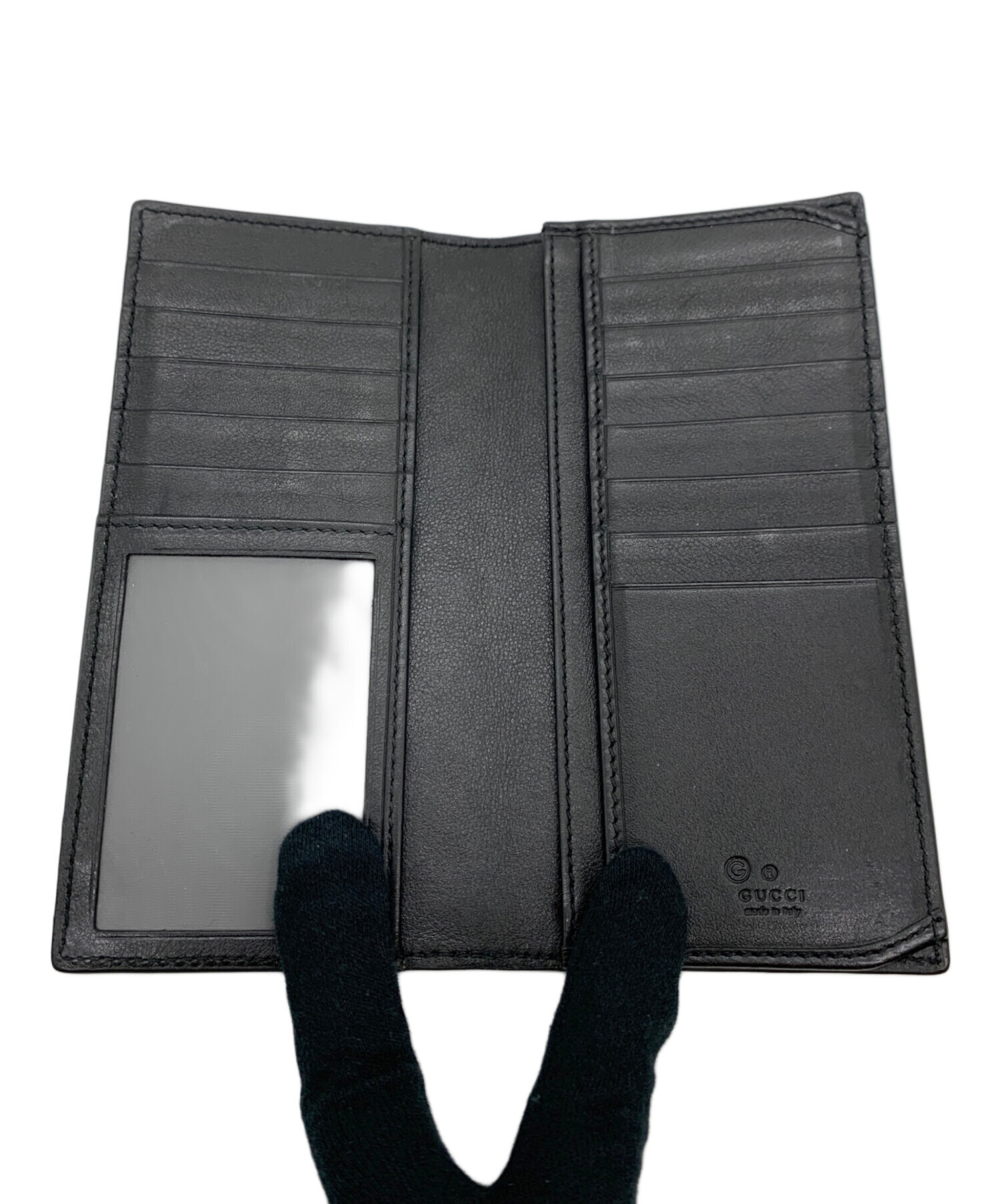 GUCCI グッチ長財布　USED GUCCI（グッチ） GUCCI GG ファブリック ロングウォレット 二つ折り長