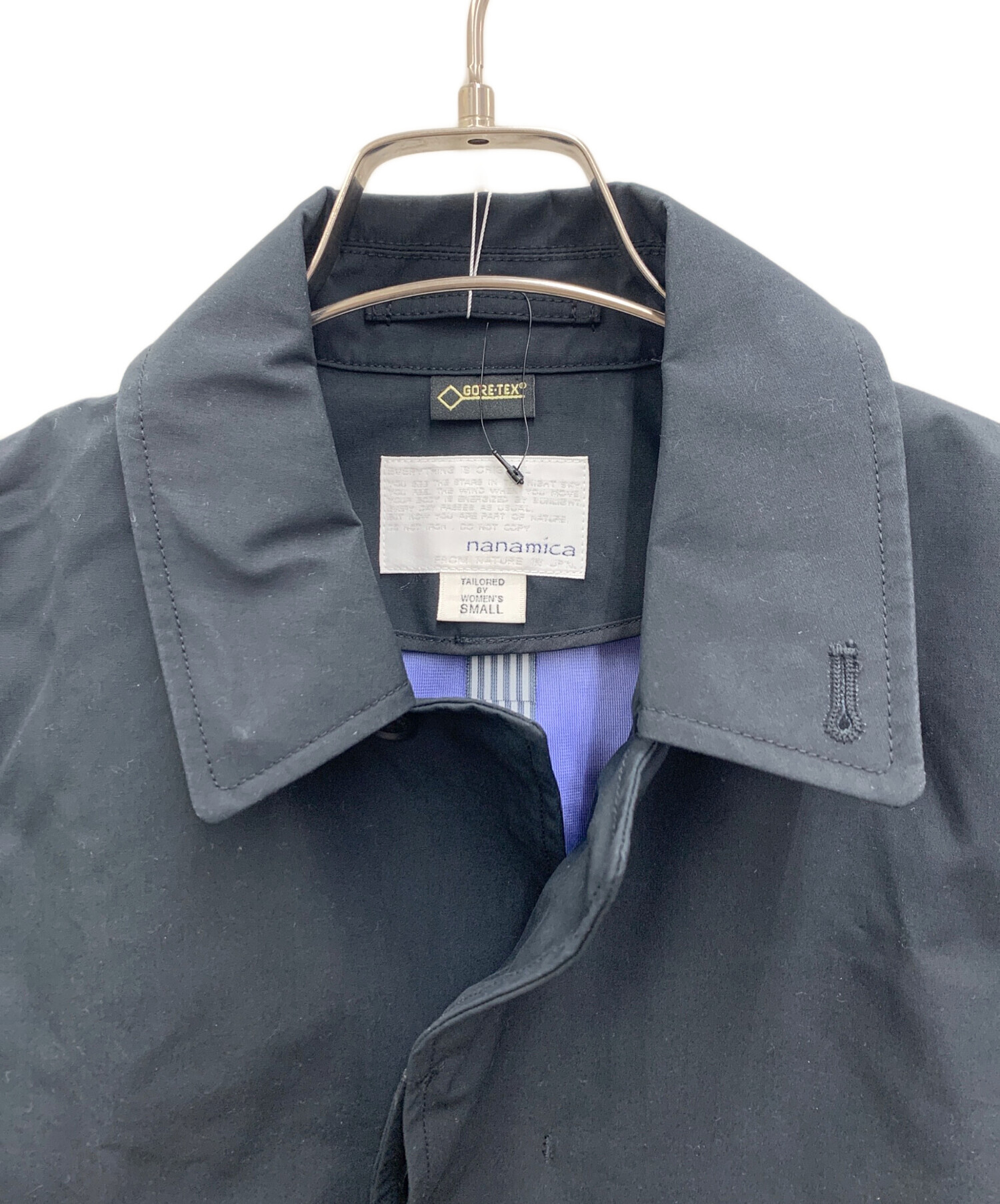 中古・古着通販】nanamica (ナナミカ) ステンカラーコート ブラック