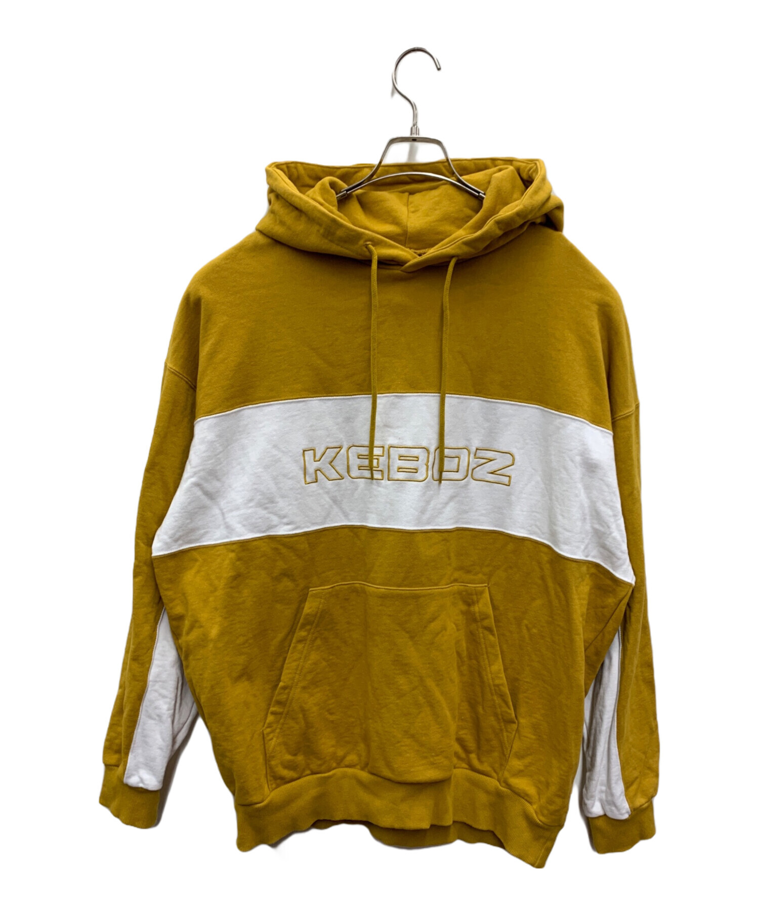中古・古着通販】KEBOZ (ケボズ) プルオーバーパーカー イエロー