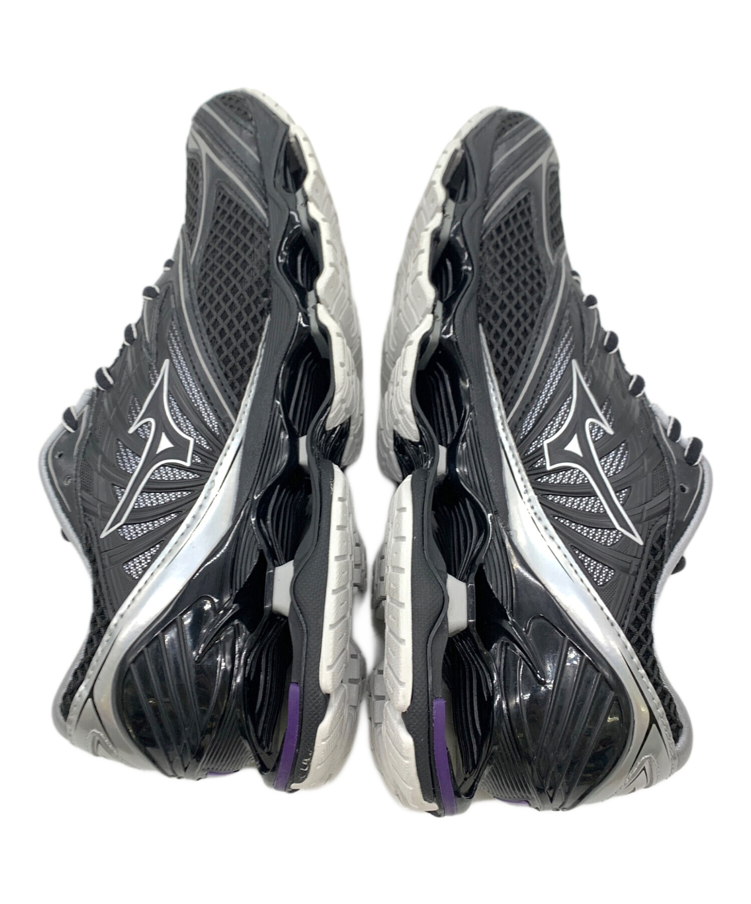 中古・古着通販】MIZUNO (ミズノ) シューズ ブラック×グレー サイズ 
