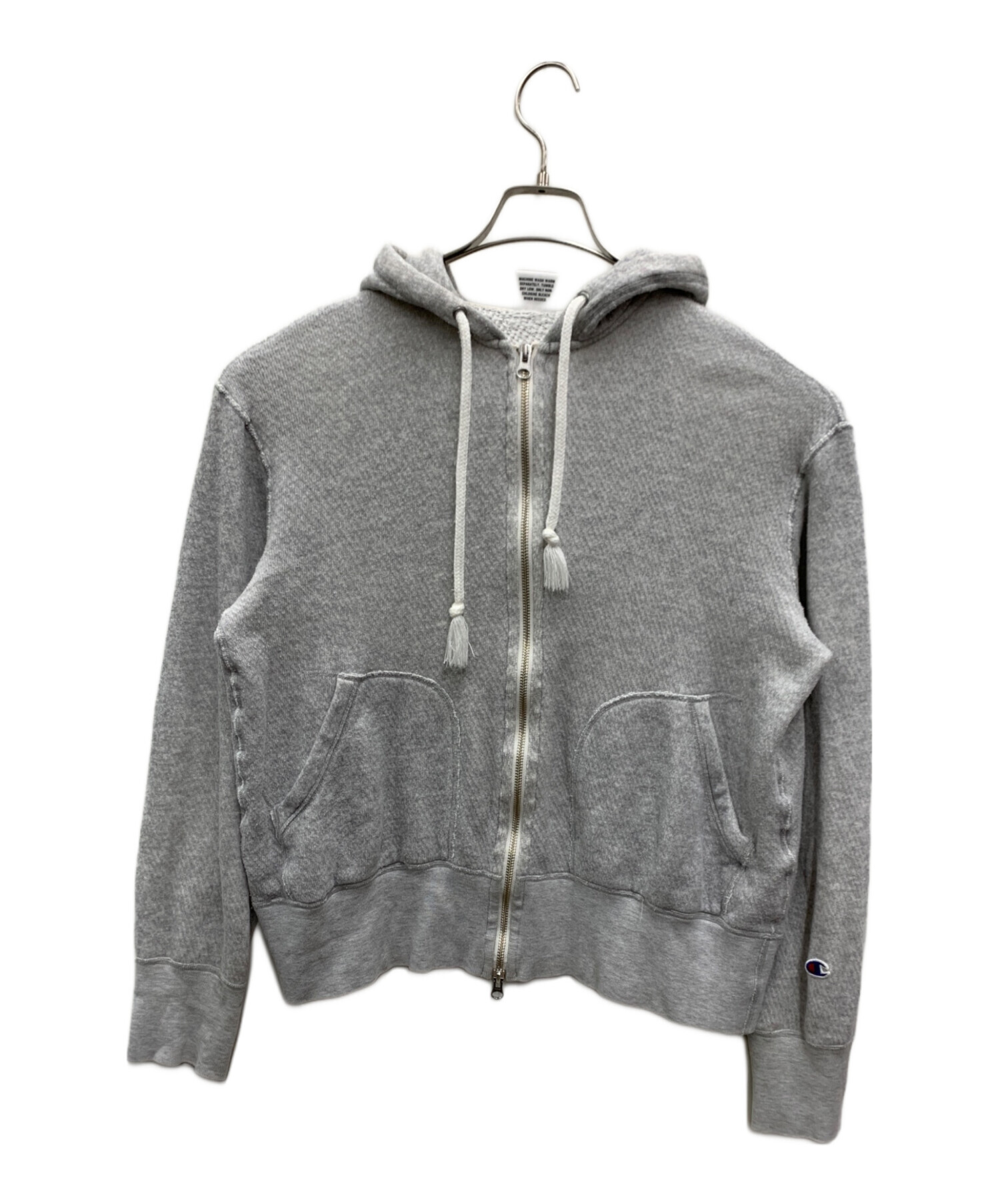 中古・古着通販】Champion (チャンピオン) ジップパーカー グレー