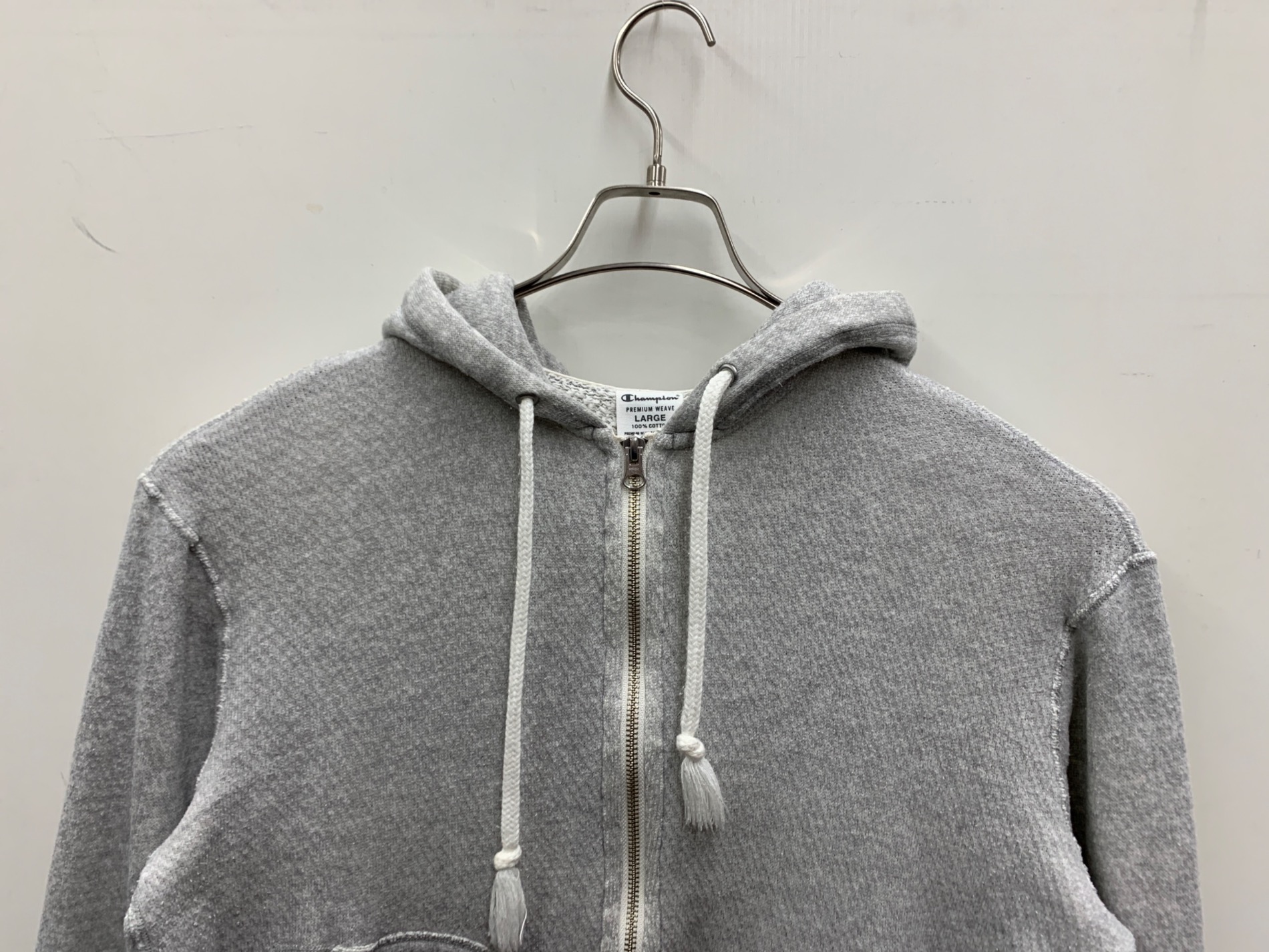 ビンテージ チャンピオン ジップパーカー グレー S 中古・古着通販】Champion (チャンピオン) ジップパーカー グレー