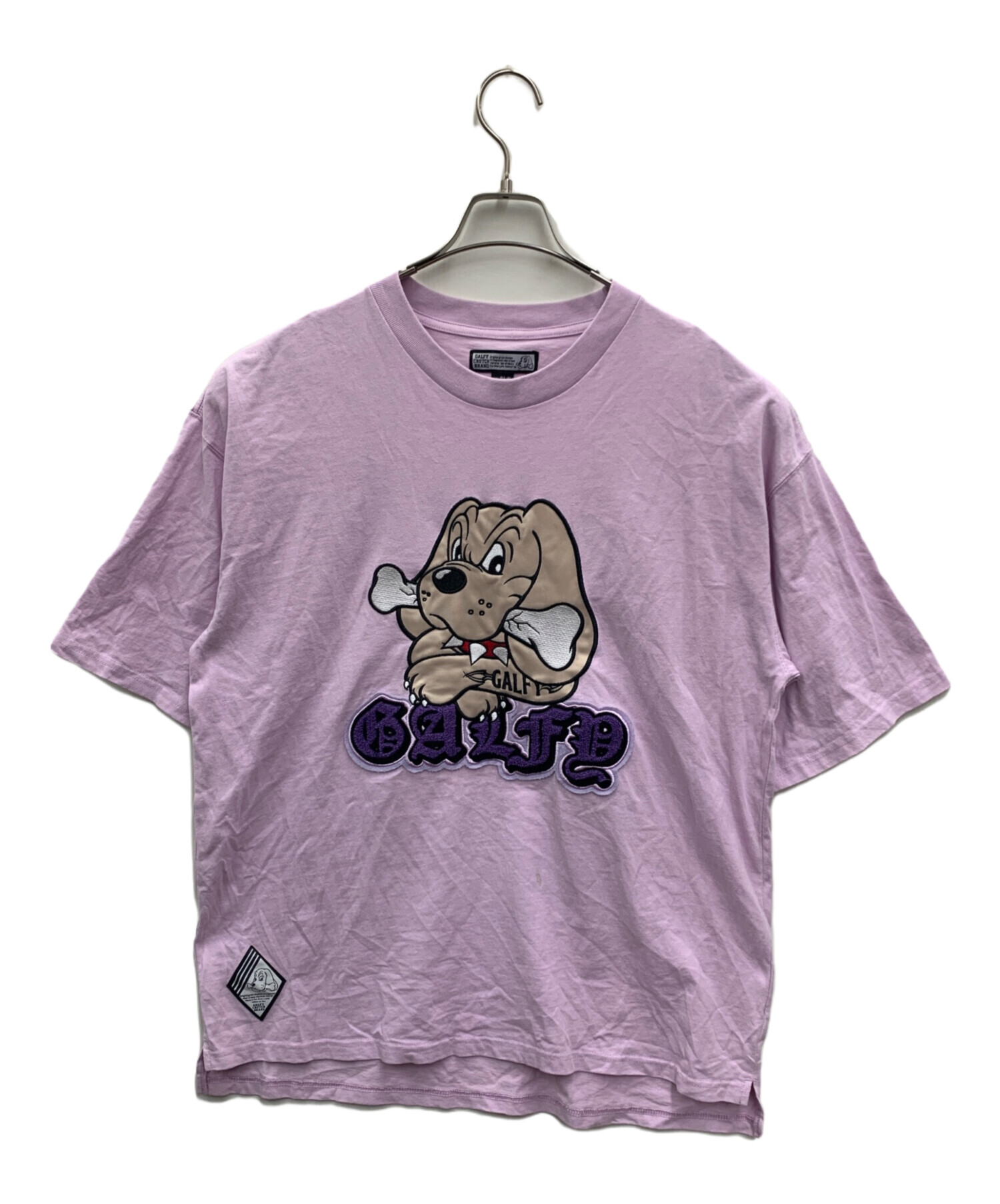 推し愛 x GALFY コラボTシャツ パープル L（中型犬） 中古・古着通販】GALFY (ガルフィー) 半袖Tシャツ パープル サイズ:L