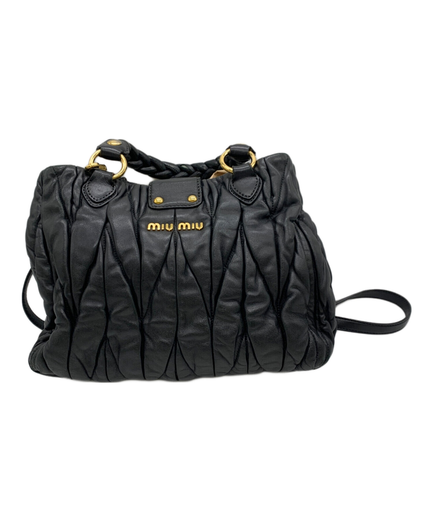 中古・古着通販】MIU MIU (ミュウミュウ) 2WAYバッグ ブラック