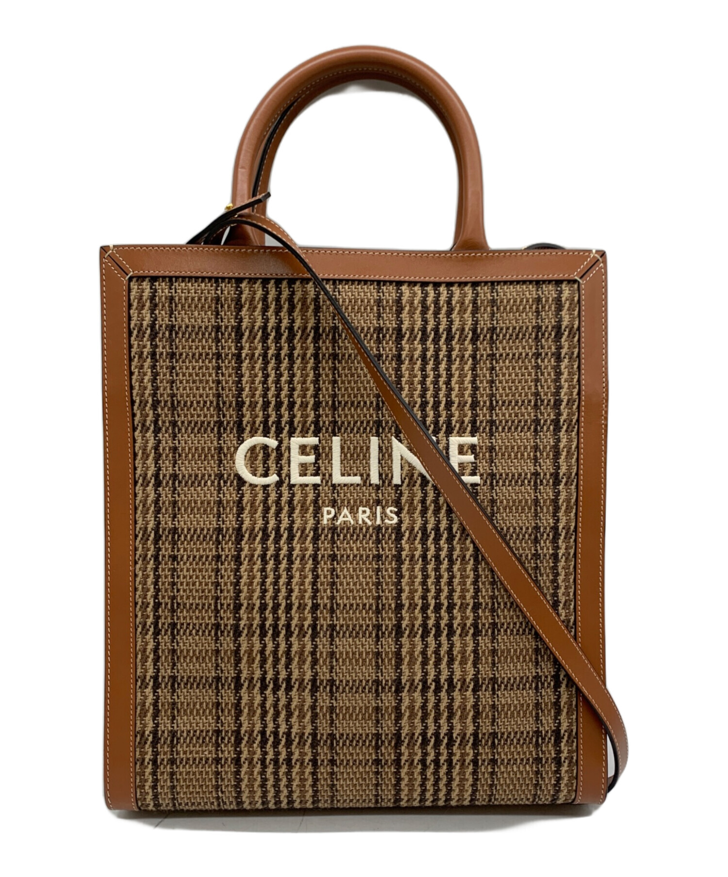 中古・古着通販】CELINE (セリーヌ) 2WAYショルダーバッグ ブラウン 
