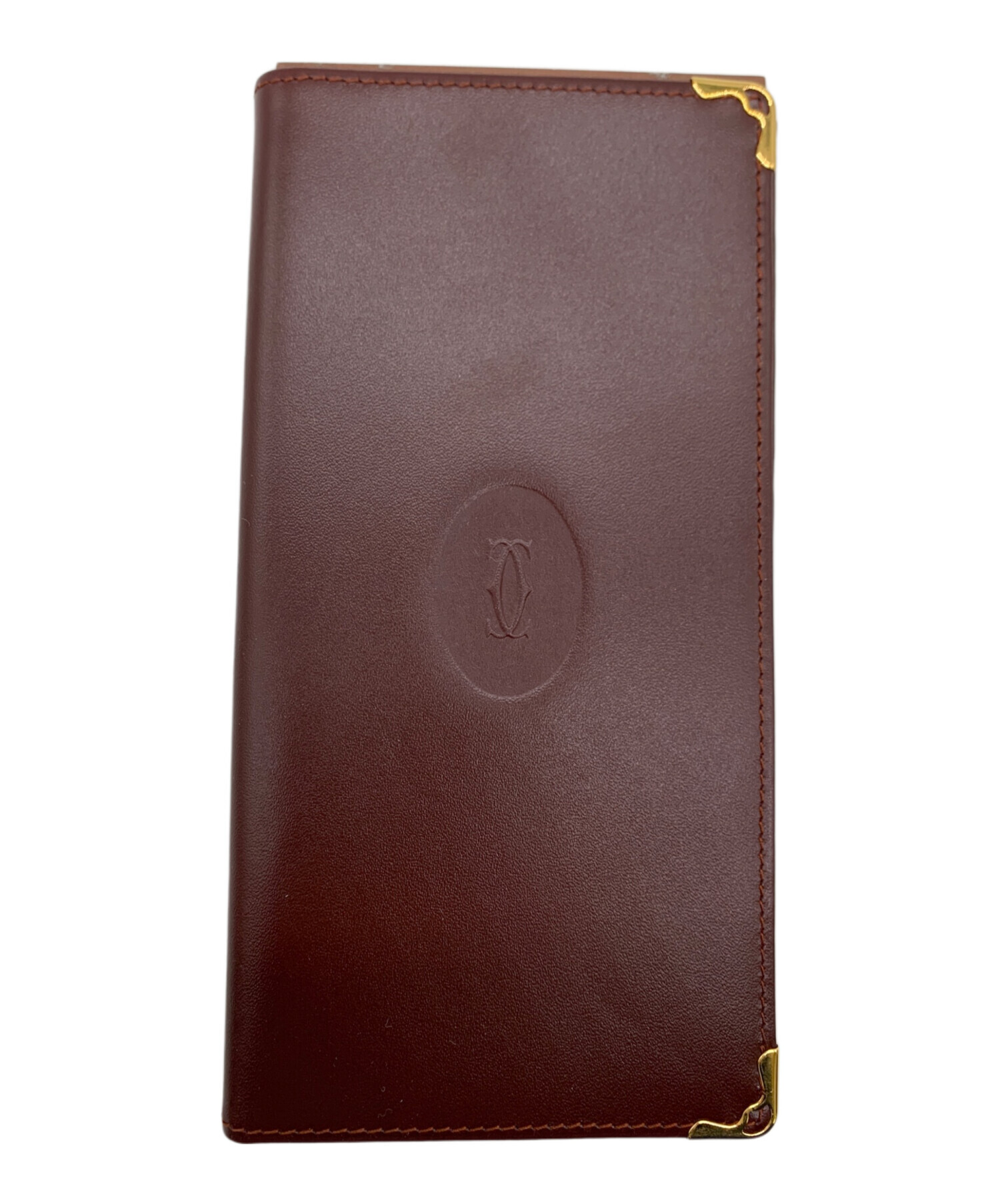 中古・古着通販】Cartier (カルティエ) 札入れ ボルドー｜ブランド