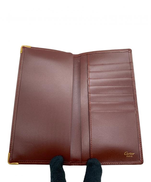 中古・古着通販】Cartier (カルティエ) 札入れ ボルドー｜ブランド