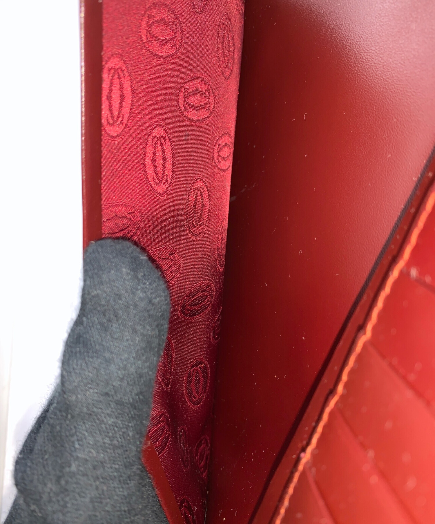 中古・古着通販】Cartier (カルティエ) 札入れ ボルドー｜ブランド