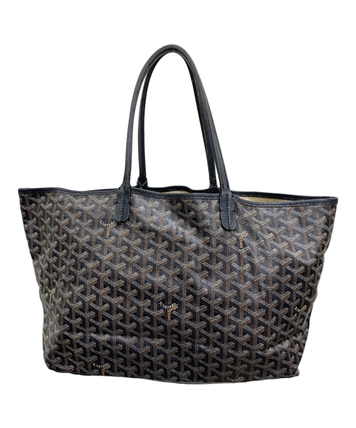 中古・古着通販】GOYARD (ゴヤール) ハンドバッグ ブラック×ブラウン 