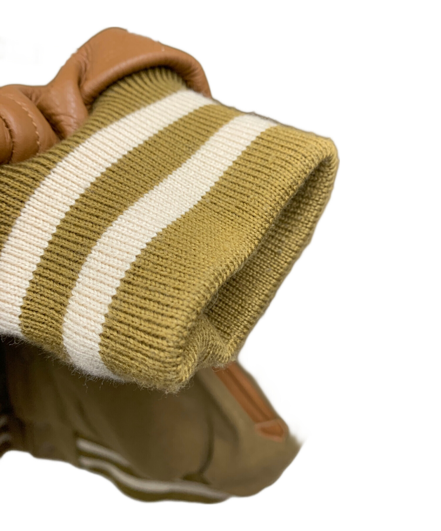 中古・古着通販】KEBOZ (ケボズ) スタジャン ブラウン×カーキ サイズ