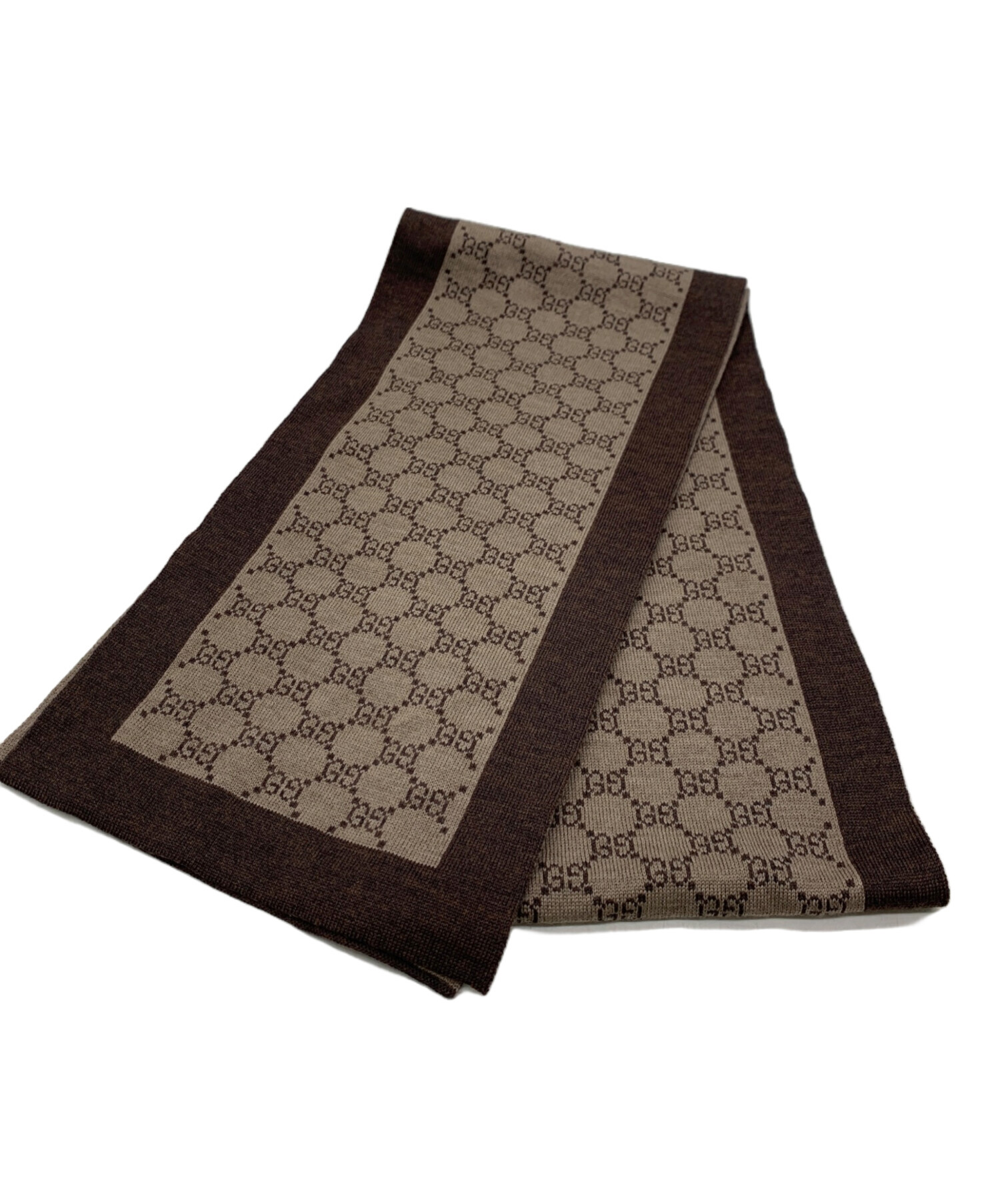 中古・古着通販】GUCCI (グッチ) マフラー ブラウン｜ブランド・古着