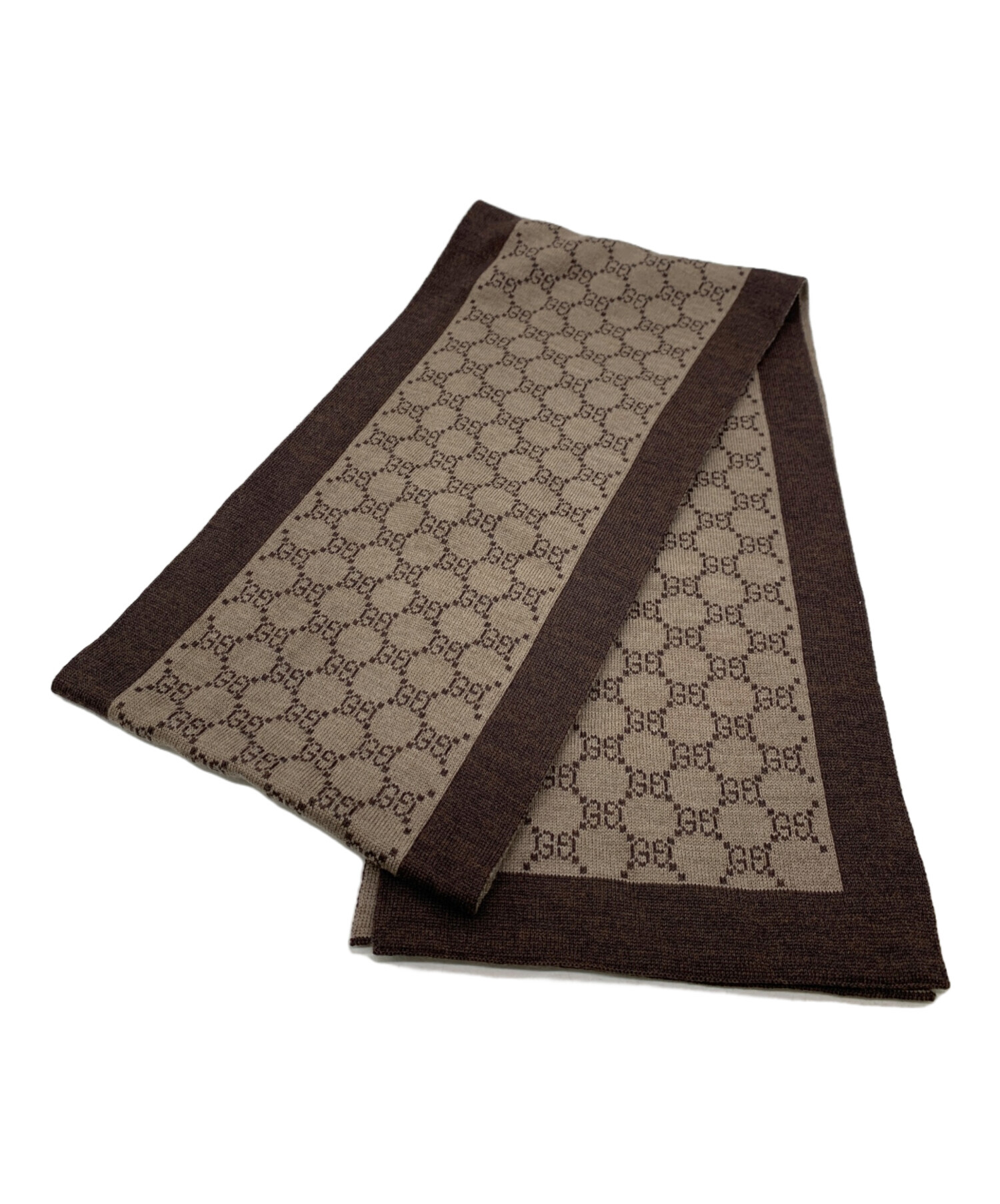 中古・古着通販】GUCCI (グッチ) マフラー ブラウン｜ブランド・古着