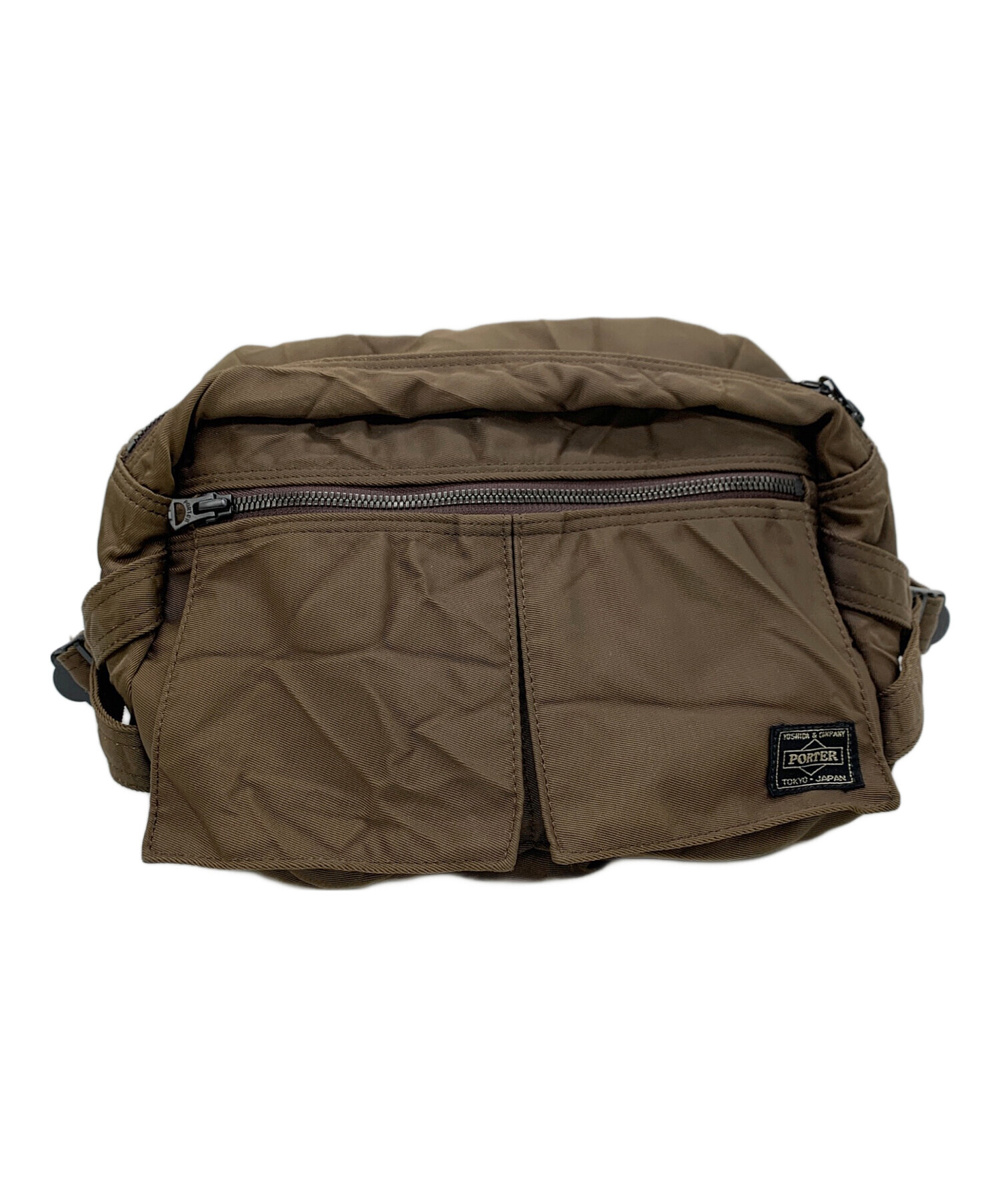 中古・古着通販】PORTER (ポーター) ボディバッグ ブラウン｜ブランド 