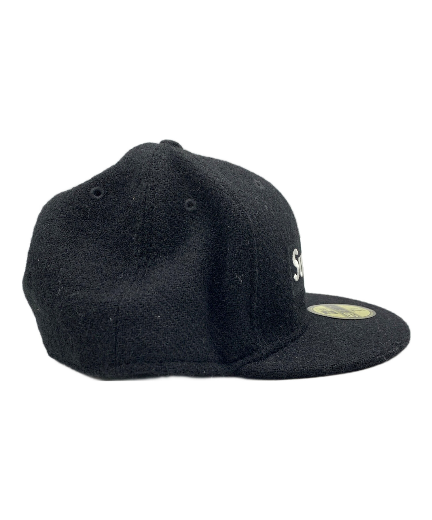 シュプリーム × ハリスツイード キャップ 黒 中古・古着通販】New Era (ニューエラ) Supreme (シュプリーム) Harris