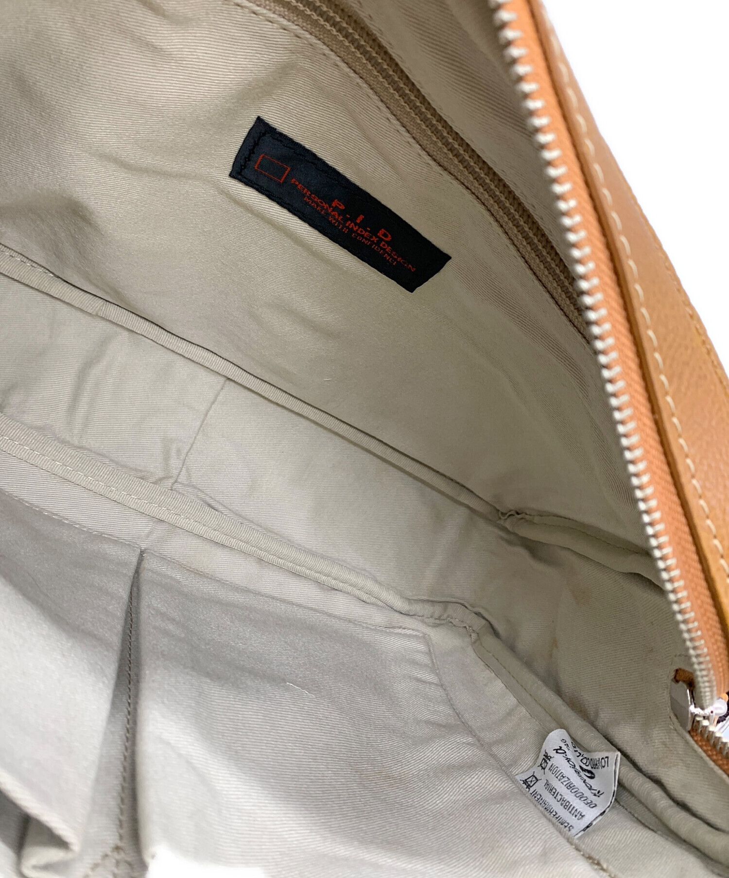 中古・古着通販】P.id (ピーアイディー) ショルダーバッグ キャメル 未 