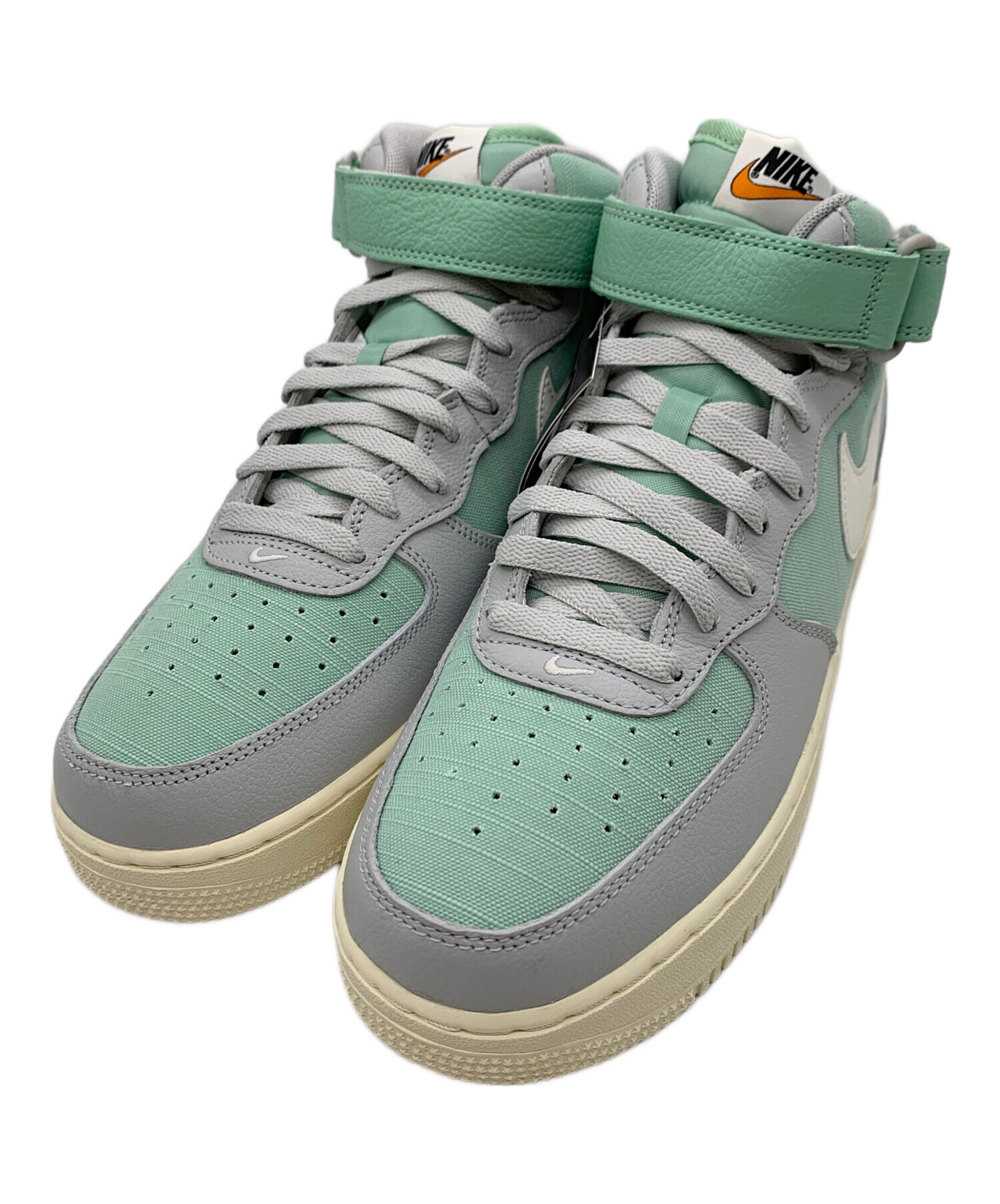 中古・古着通販】NIKE (ナイキ) ハイカットスニーカー グリーン×グレー 