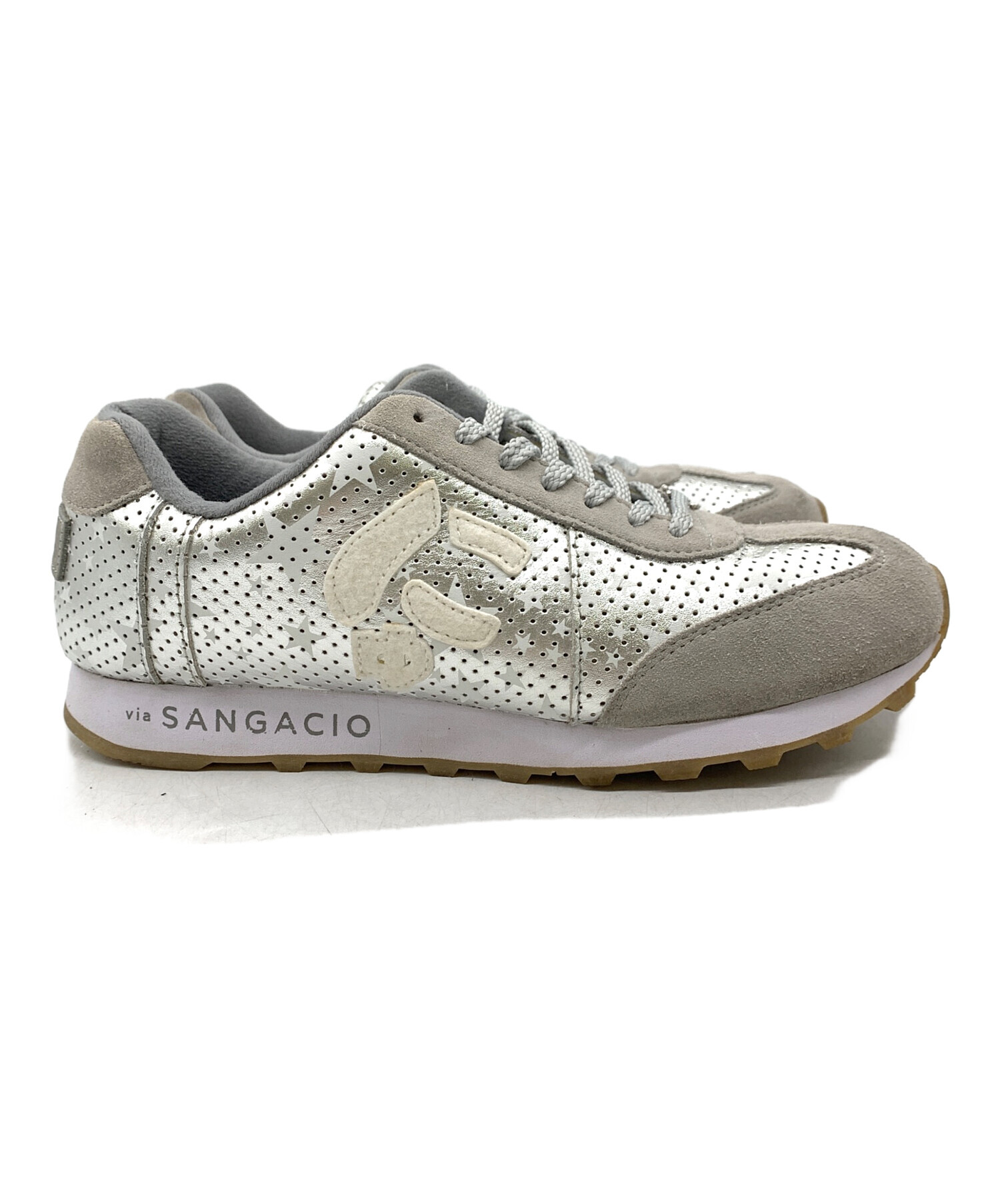 中古・古着通販】SANGACIO (サンガッチョ) スニーカー シルバー サイズ 