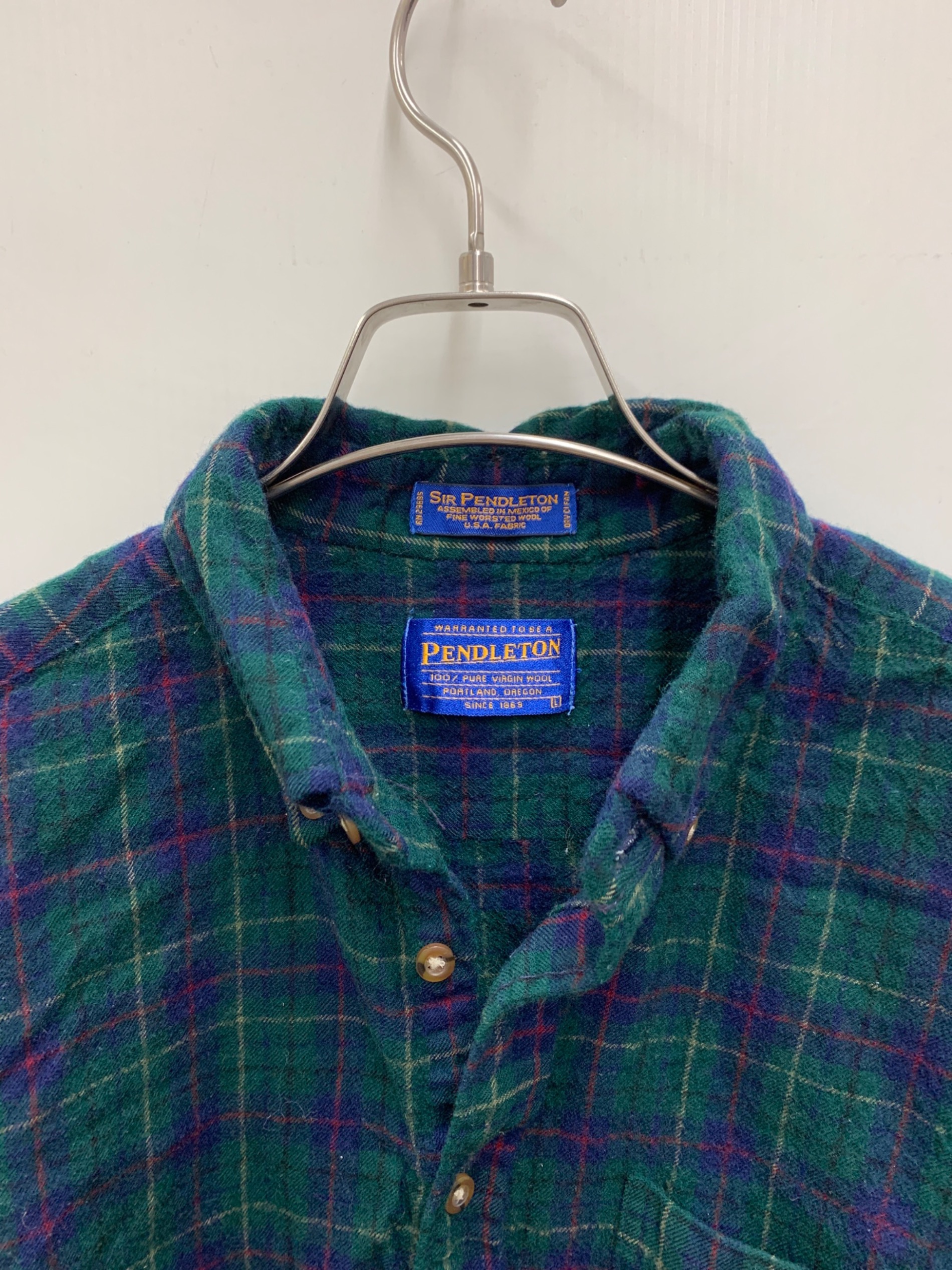 中古・古着通販】PENDLETON (ペンドルトン) チェックシャツ グリーン
