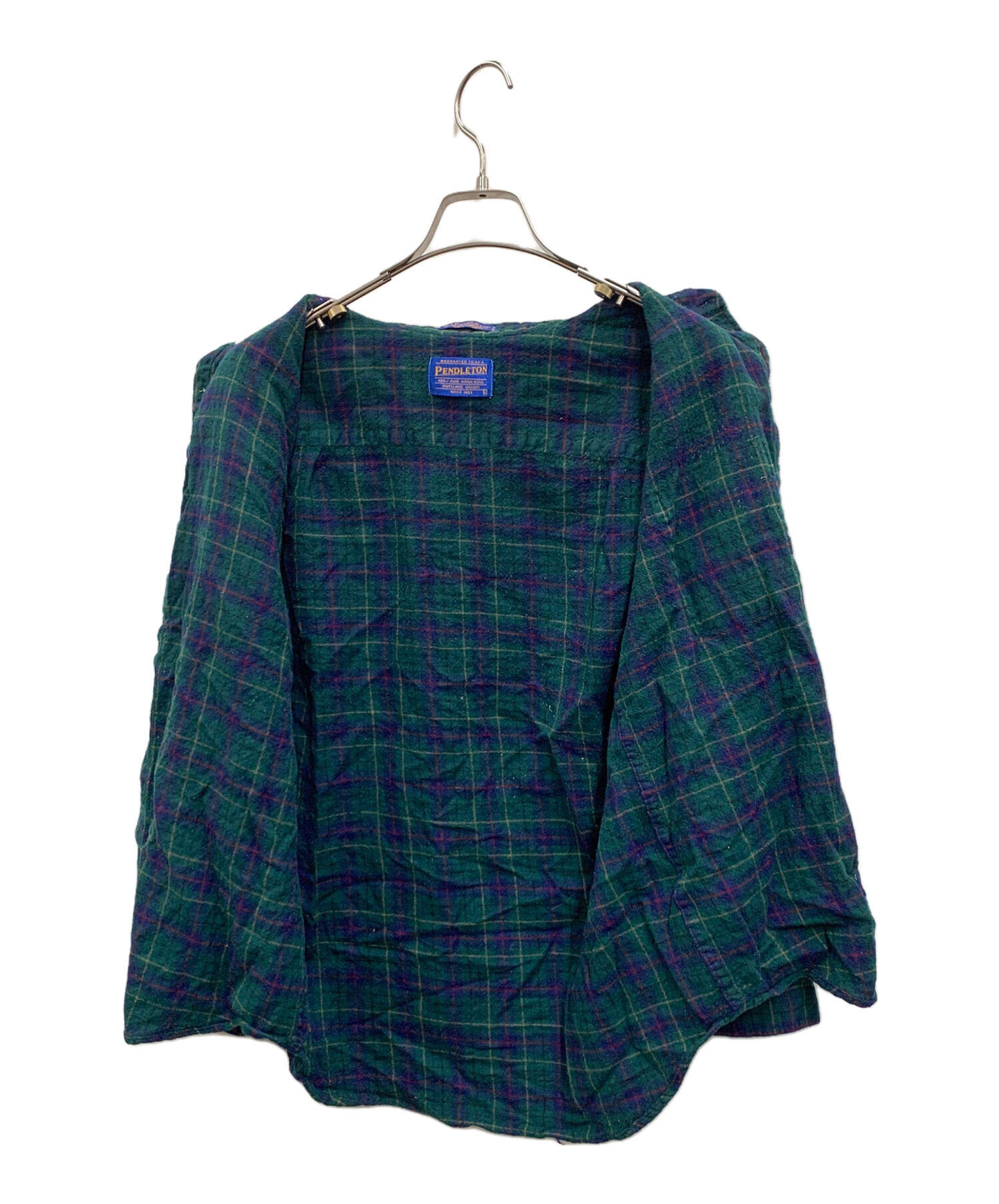 中古・古着通販】PENDLETON (ペンドルトン) チェックシャツ グリーン