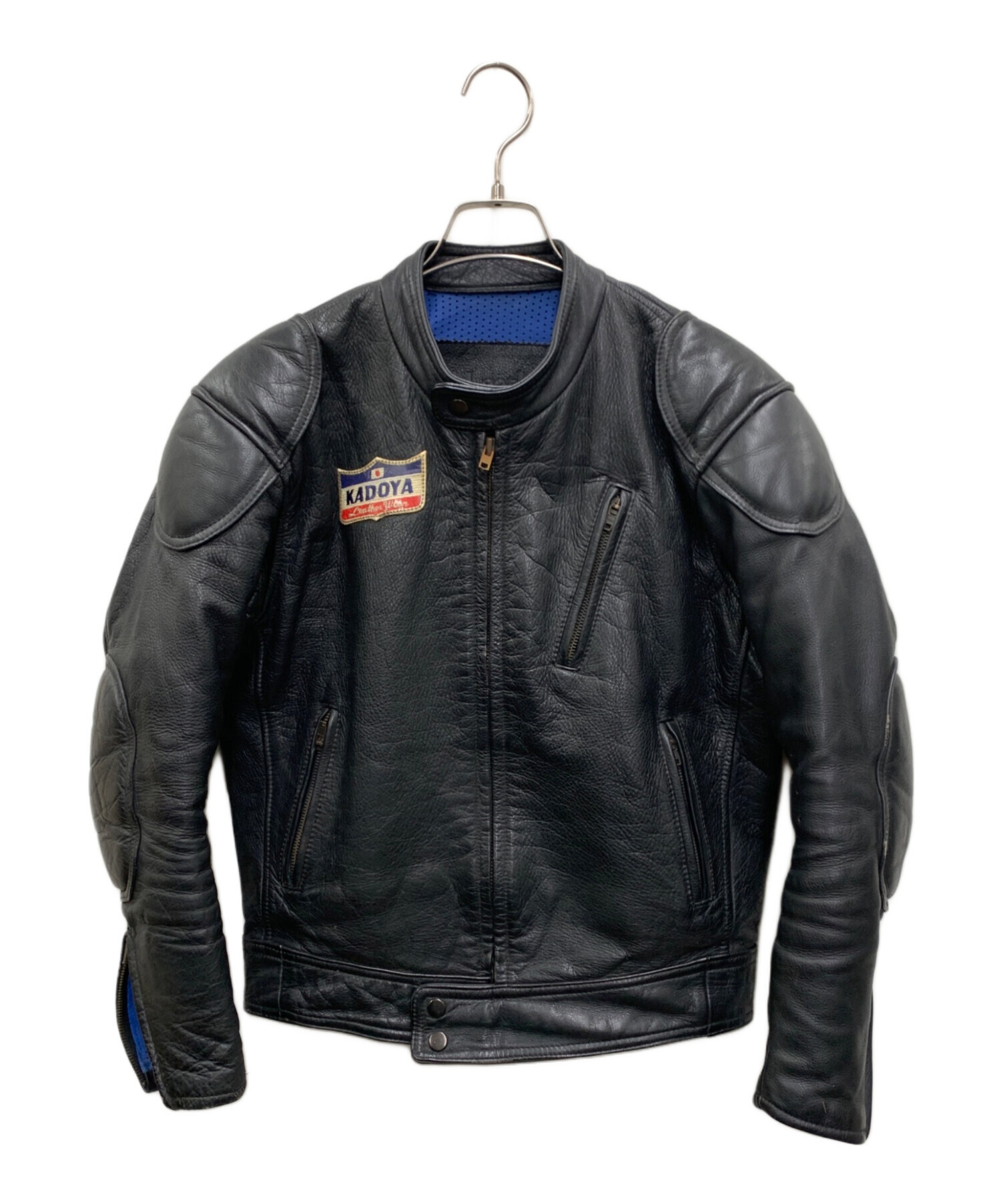 中古・古着通販】KADOYA (カドヤ) レザージャケット ブラック サイズ 