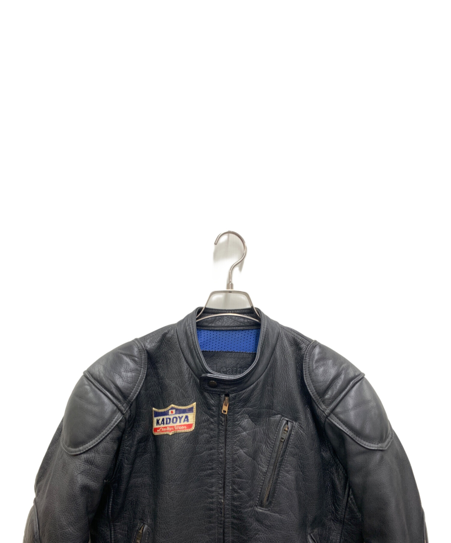 中古・古着通販】KADOYA (カドヤ) レザージャケット ブラック サイズ