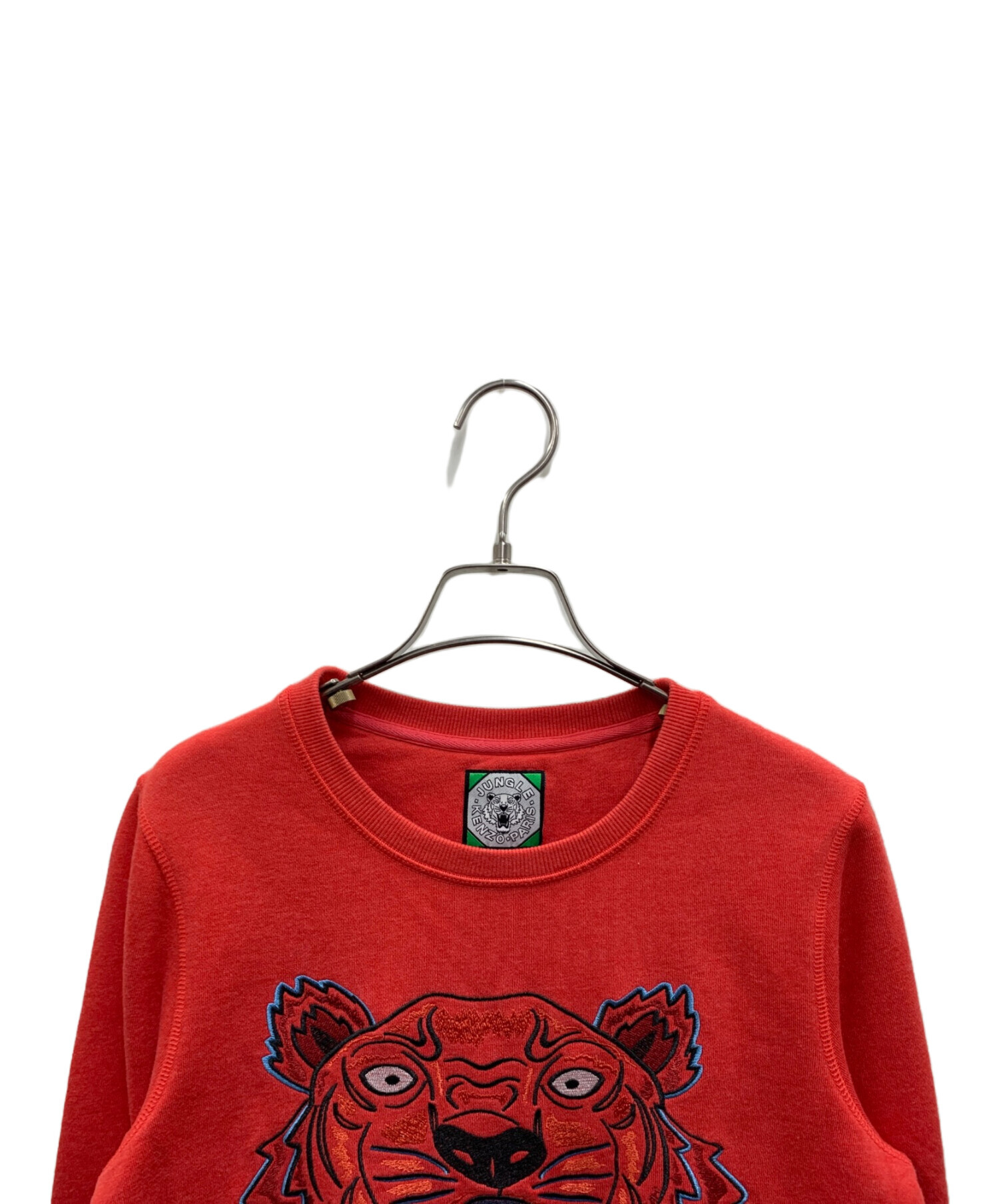 中古・古着通販】KENZO (ケンゾー) 刺繍スウェット レッド サイズ:M