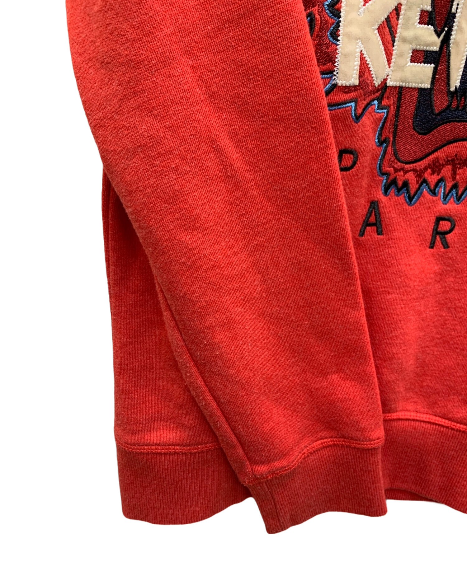 中古・古着通販】KENZO (ケンゾー) 刺繍スウェット レッド サイズ:M