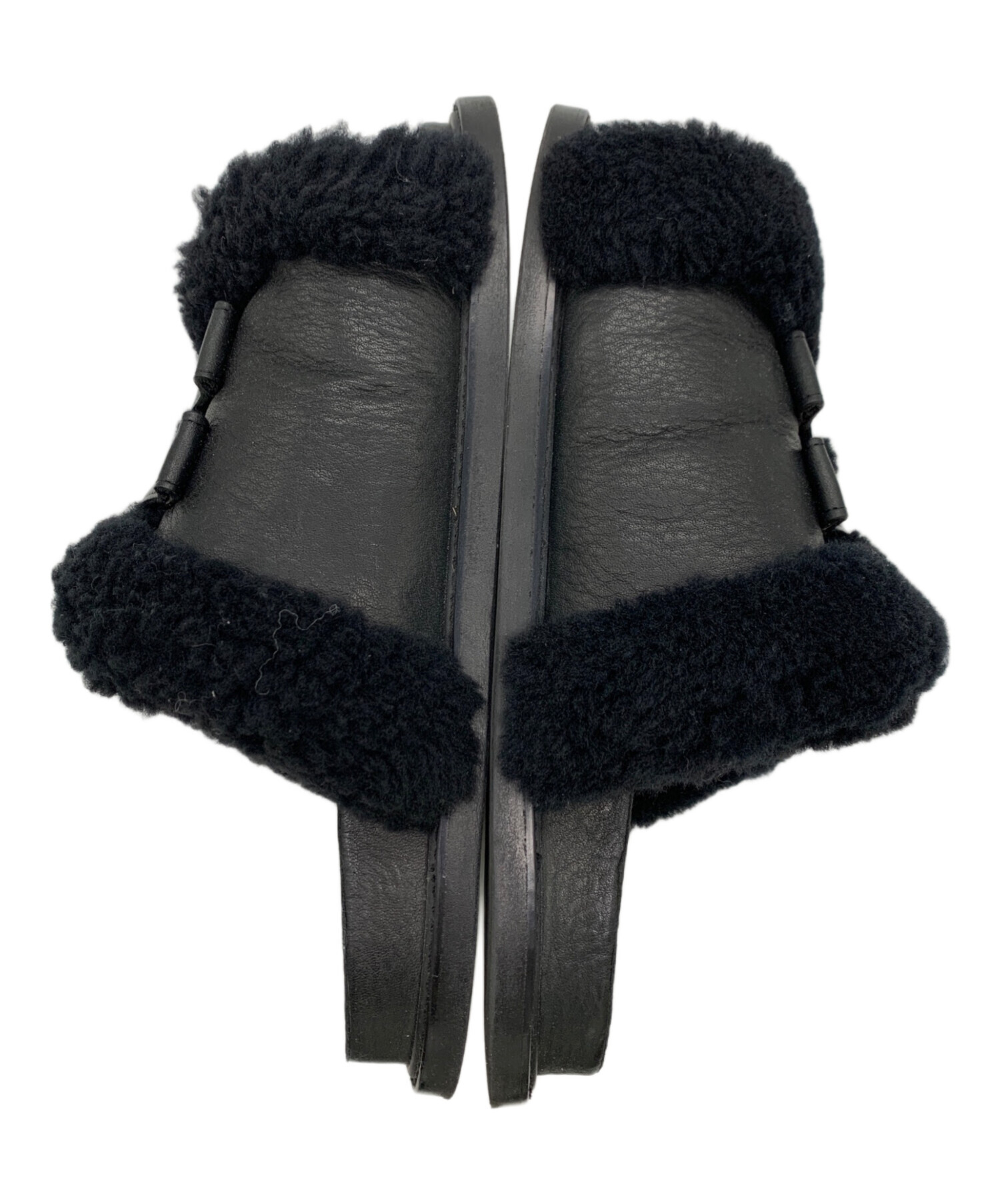 中古・古着通販】Pippichic (ピッピシック) ボアサンダル ブラック