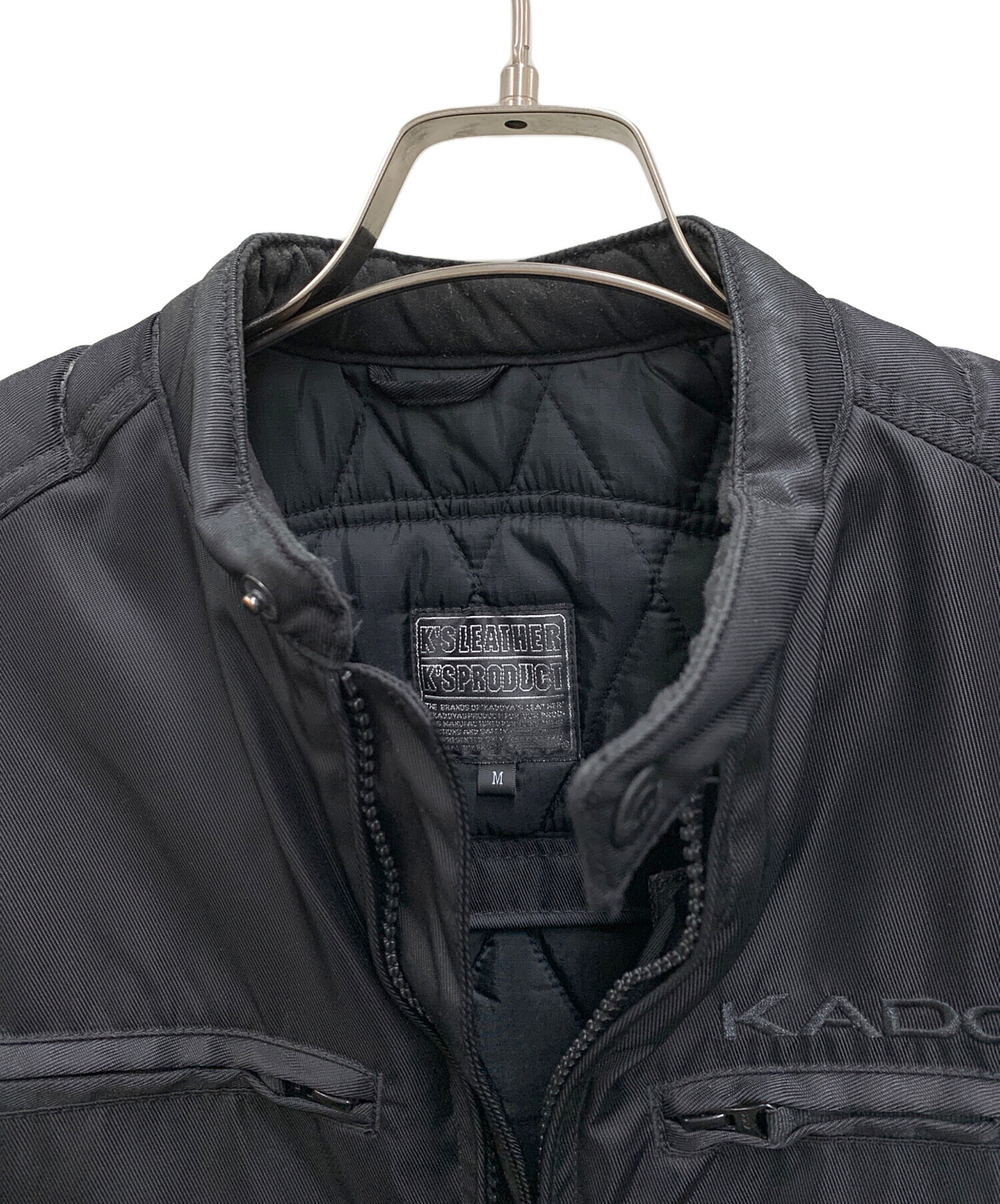 中古・古着通販】KADOYA (カドヤ) ライダースジャケット ブラック