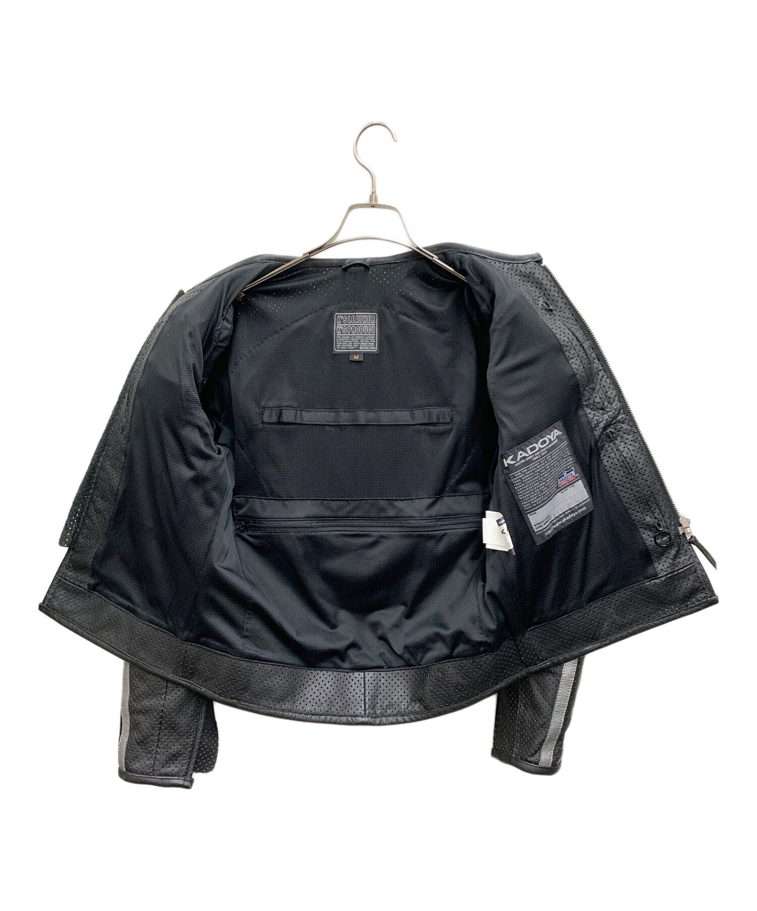 KADOYA K'SLEATHER ブラック レザー M KADOYA K'S LEATHER