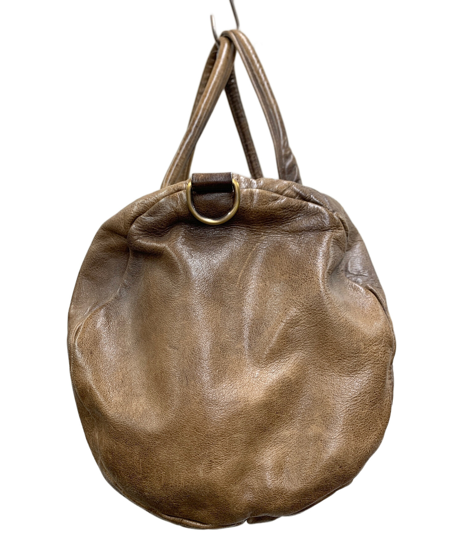 中古・古着通販】Jas-M.B. (ジャスエムビー) レザーボストンバッグ