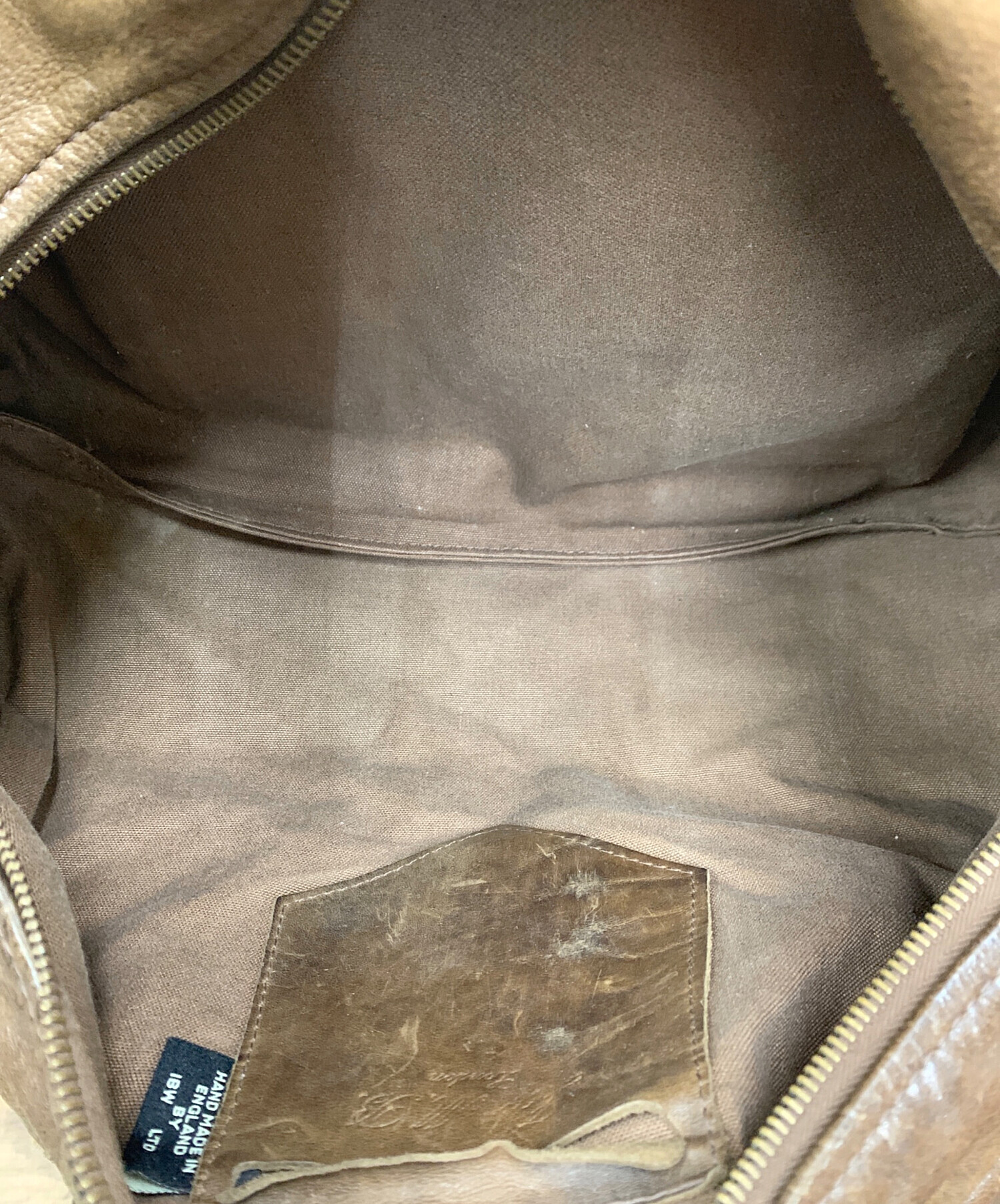 中古・古着通販】Jas-M.B. (ジャスエムビー) レザーボストンバッグ