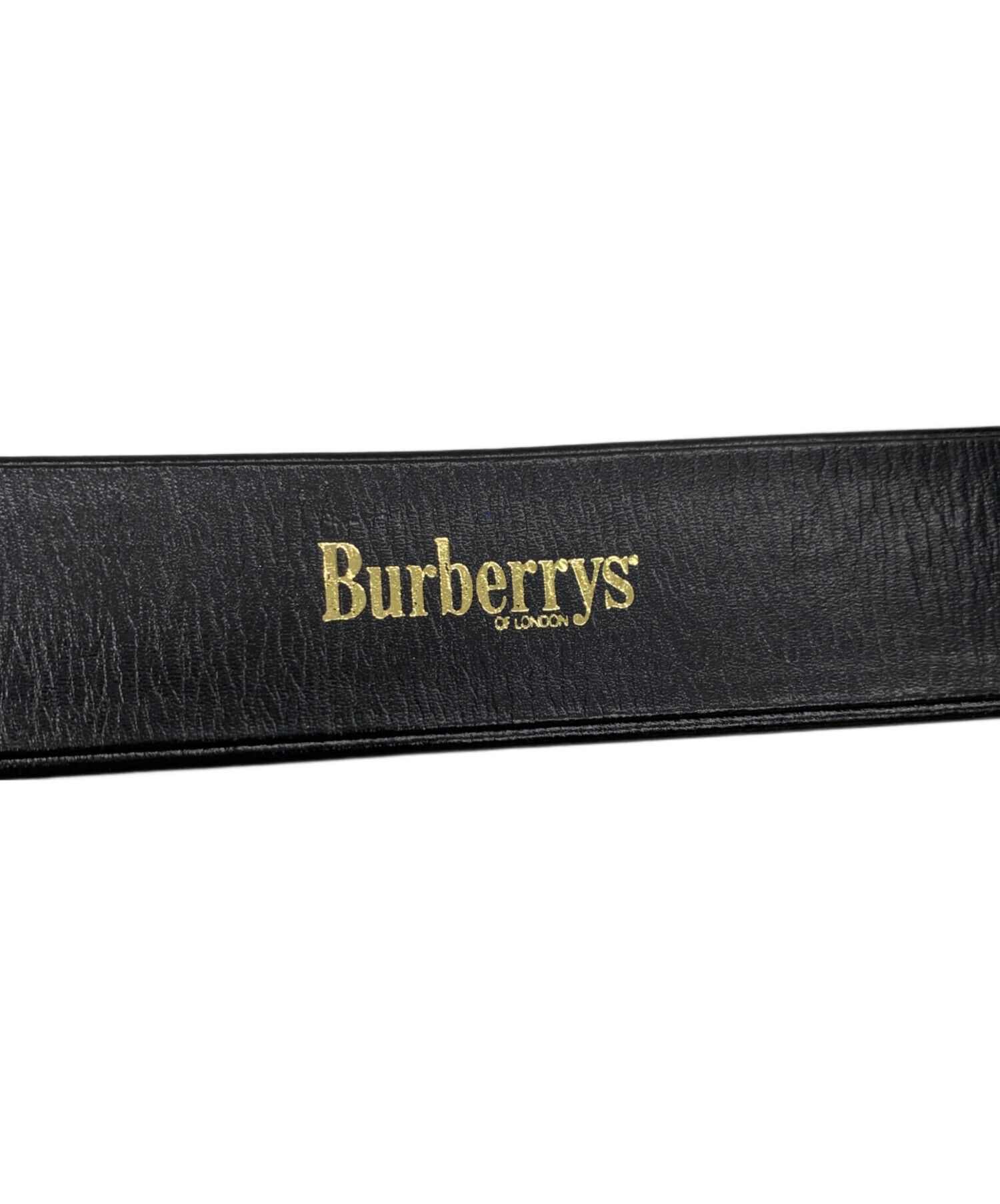 中古・古着通販】Burberry's (バーバリーズ) レザーベルト ブラック 未