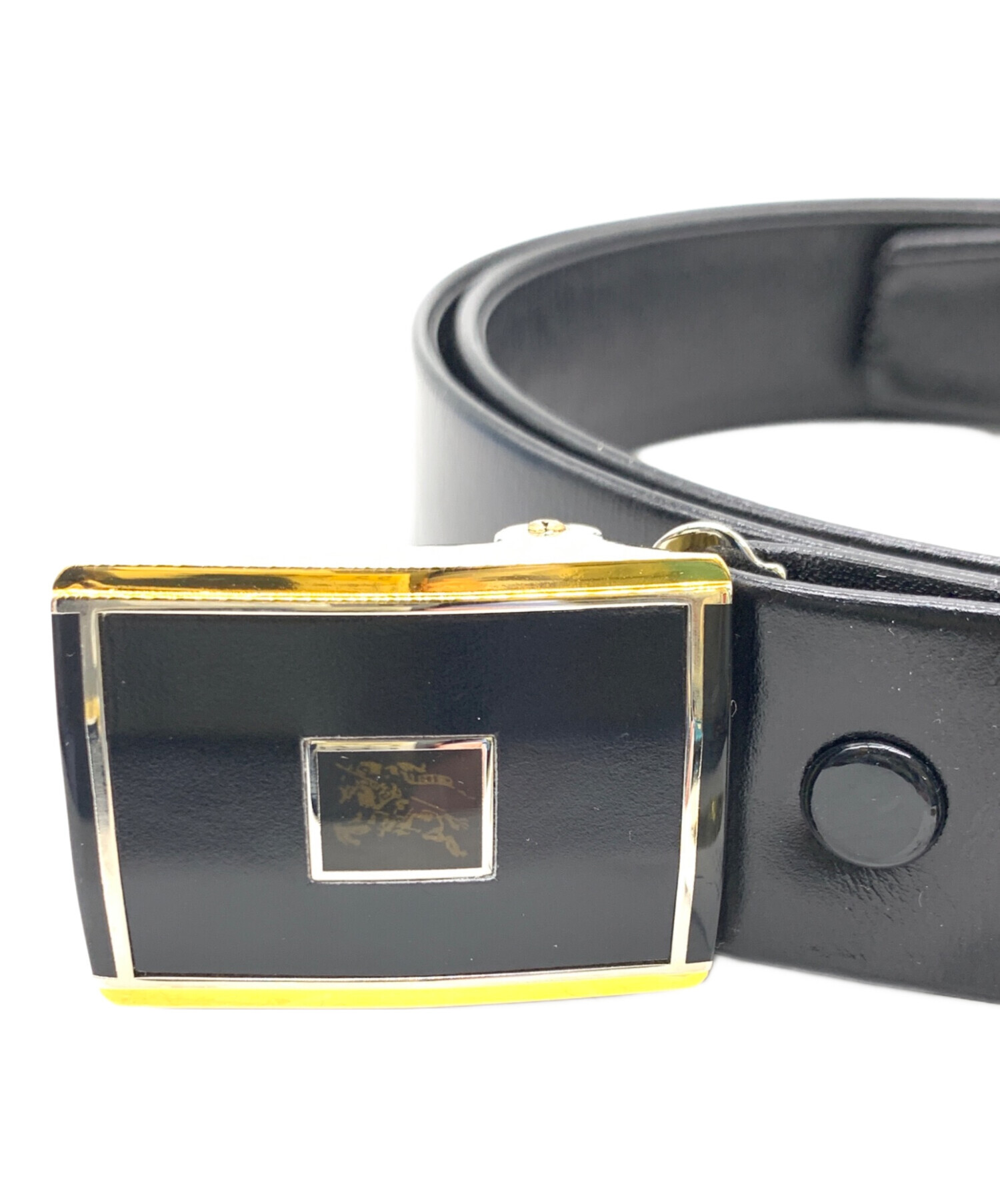 中古・古着通販】Burberry's (バーバリーズ) レザーベルト ブラック 未