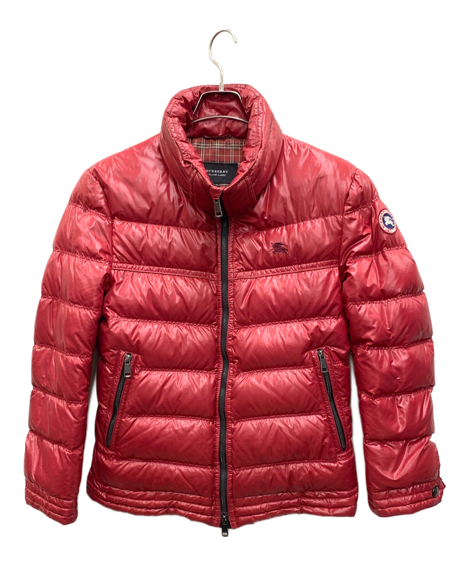 【未使用に近い】BURBERRY BLACK LABEL ダウンジャケット M BURBERRY BLACK LABEL◇ダウンジャケット/L/ポリエステル/ブラック