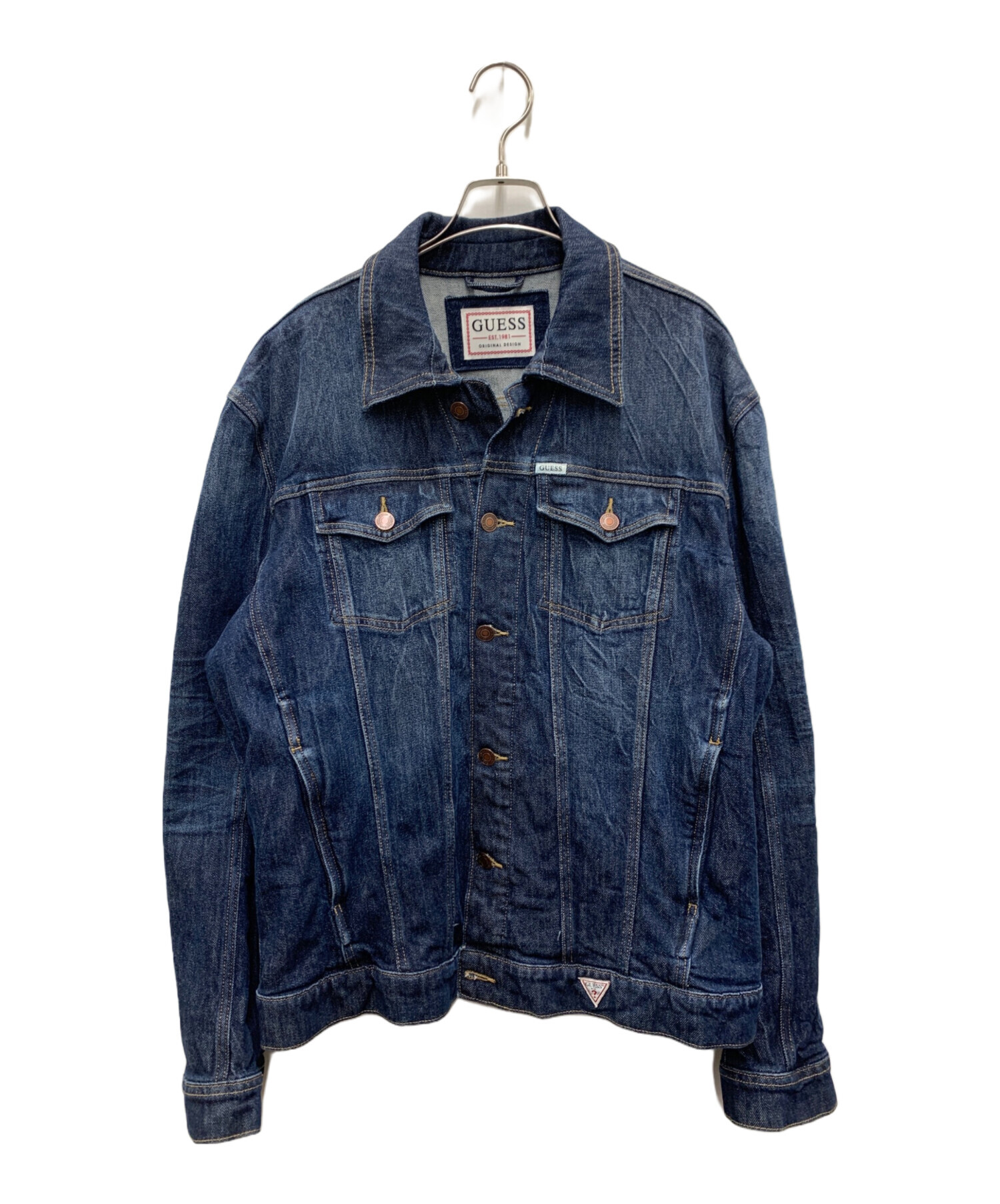 中古・古着通販】GUESS (ゲス) デニムジャケット インディゴ サイズ:L 