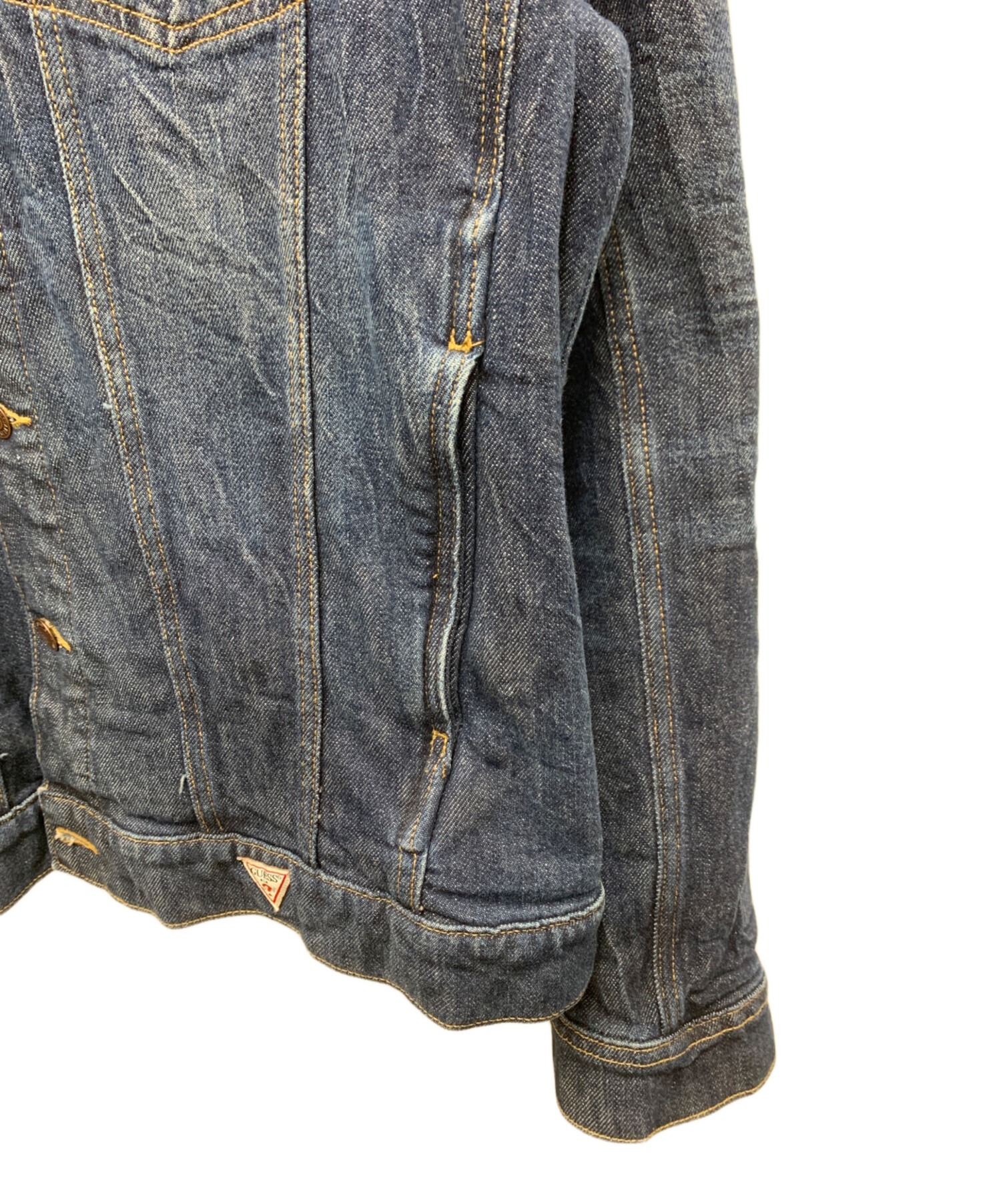 中古・古着通販】GUESS (ゲス) デニムジャケット インディゴ サイズ:L 