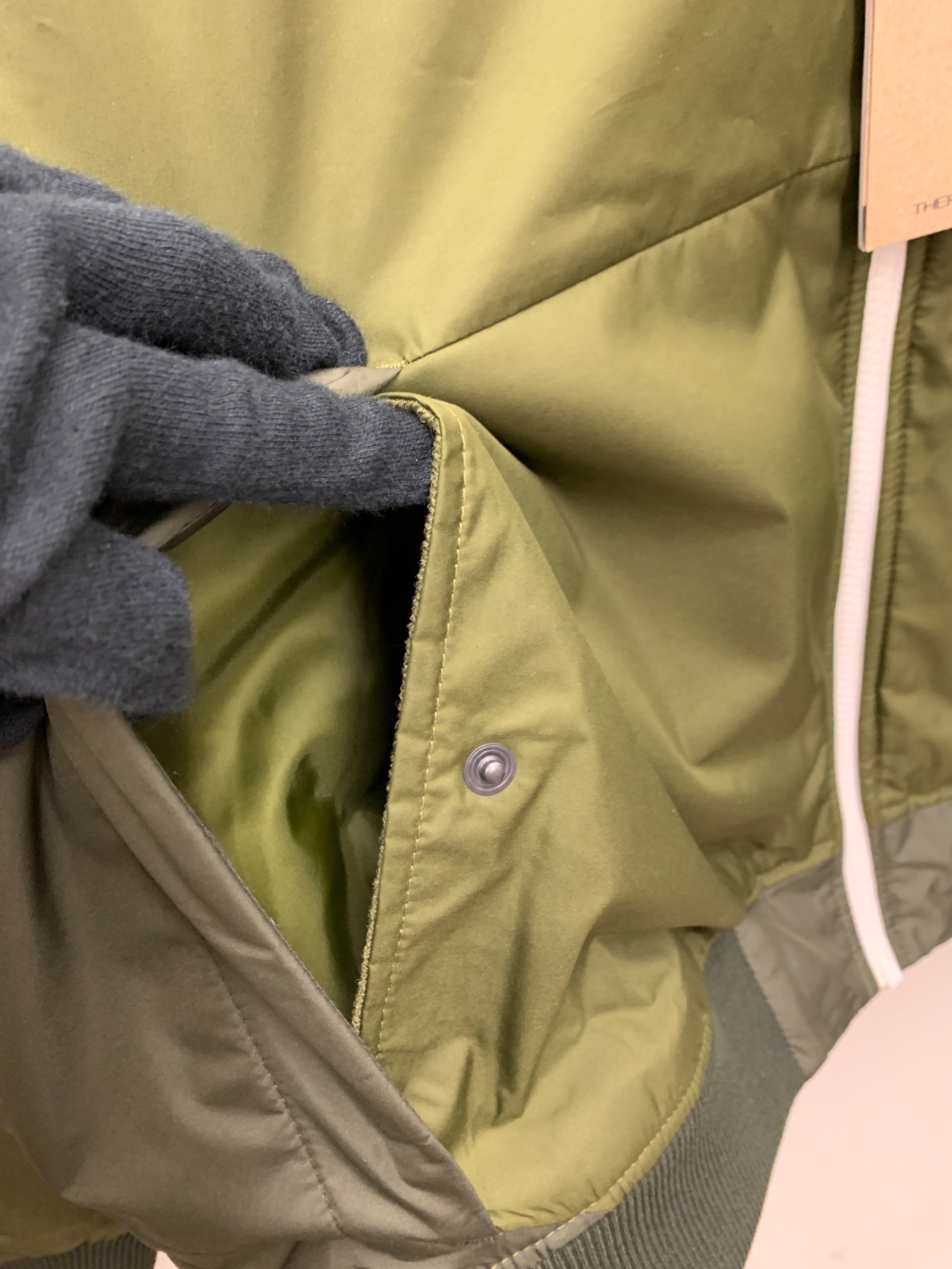 中古・古着通販】NIKE (ナイキ) リバーシブル中綿ジャケット オリーブ