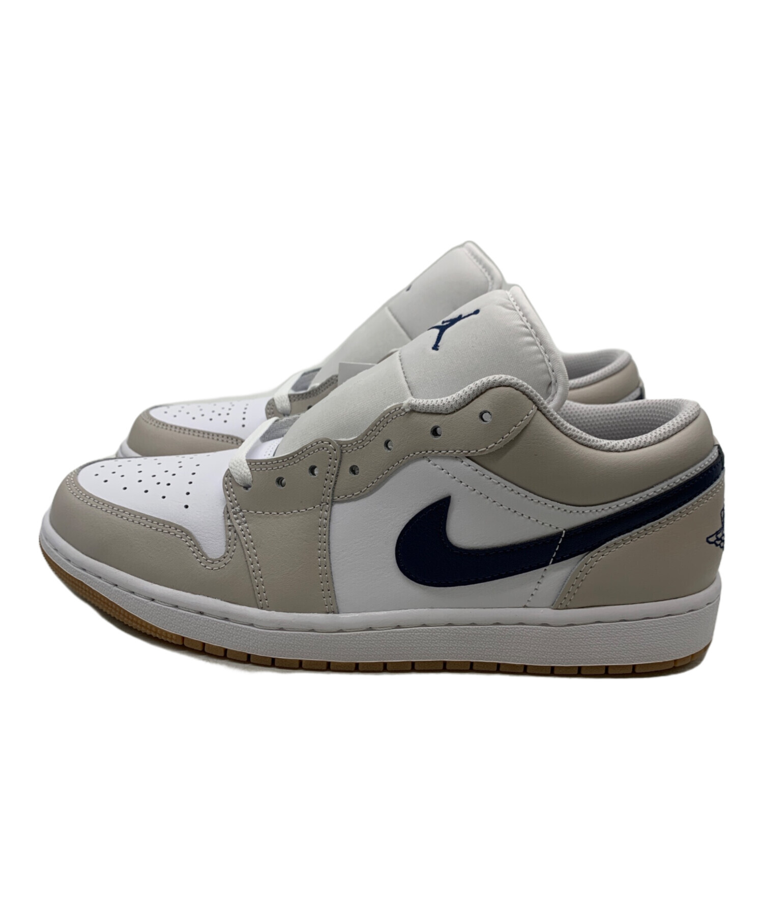 中古・古着通販】NIKE (ナイキ) AIR JORDAN 1 LOW ホワイト×ベージュ 